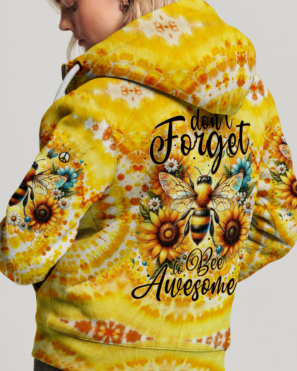 DON'T FORGET TO BEE AWESOME TIE DYE ALL OVER PRINT - TYTM3101243