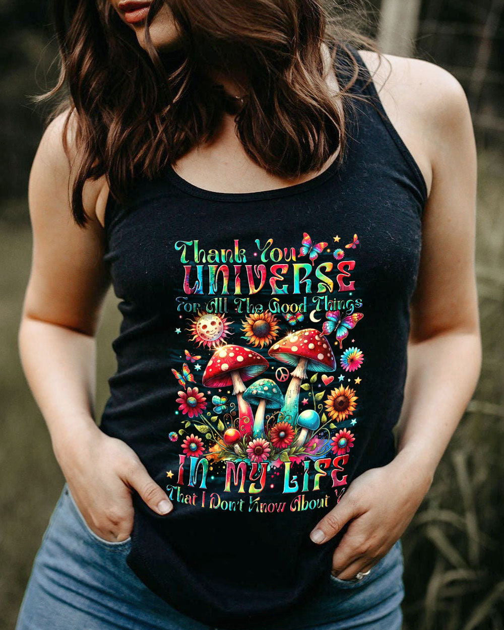 THANK YOU UNIVERSE MUSHROOMS ALL OVER PRINT - TYTM3105241