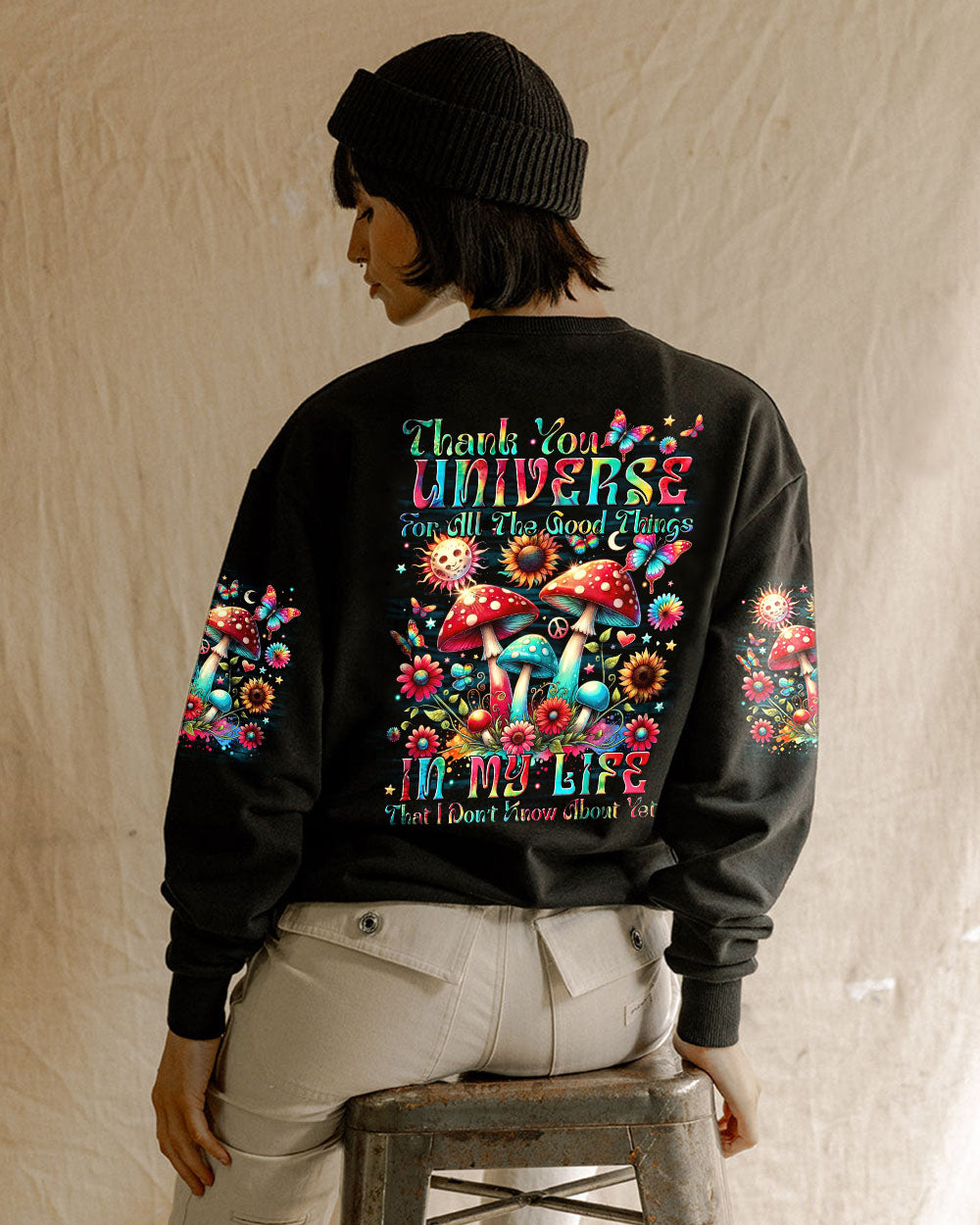 THANK YOU UNIVERSE MUSHROOMS ALL OVER PRINT - TYTM3105241