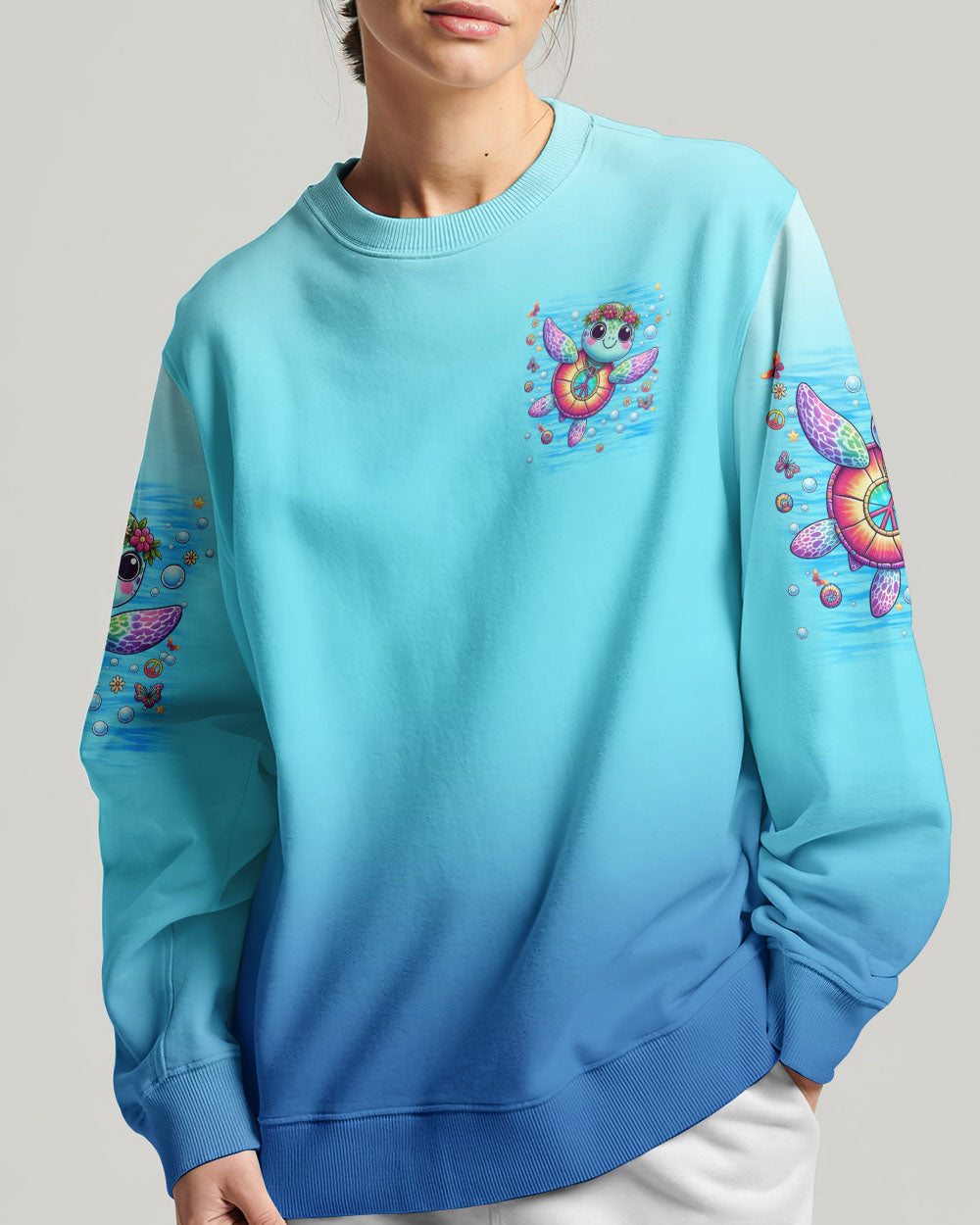 BE HAPPY BE BRIGHT BE YOU TURTLE ALL OVER PRINT - TYTM3105242