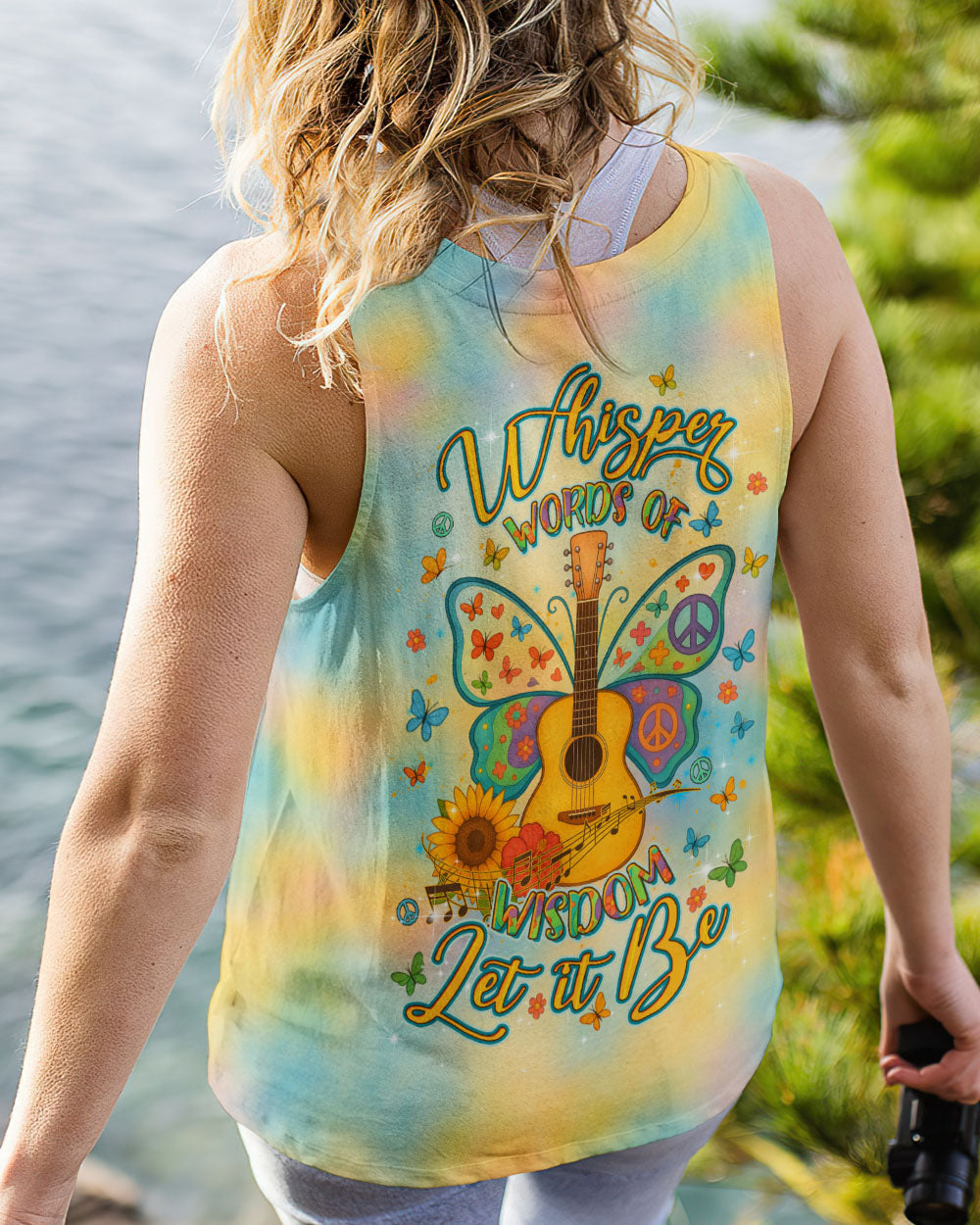 WHISPER WORDS OF WISDOM GUITAR ALL OVER PRINT - YHDU0107252