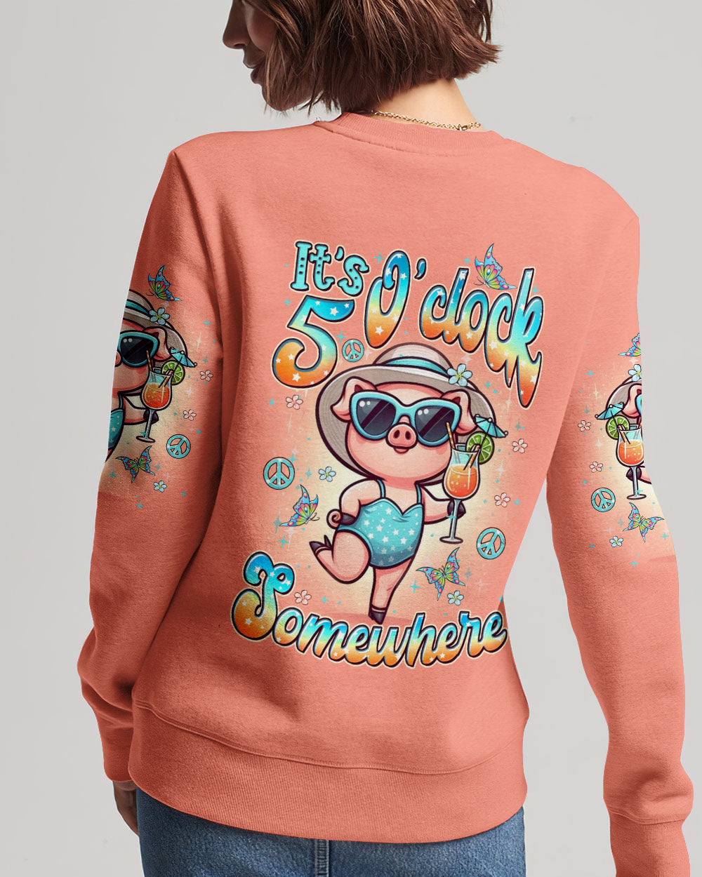 IT'S 5 O'CLOCK SOMEWHERE PIG ALL OVER PRINT - YHDU0405241
