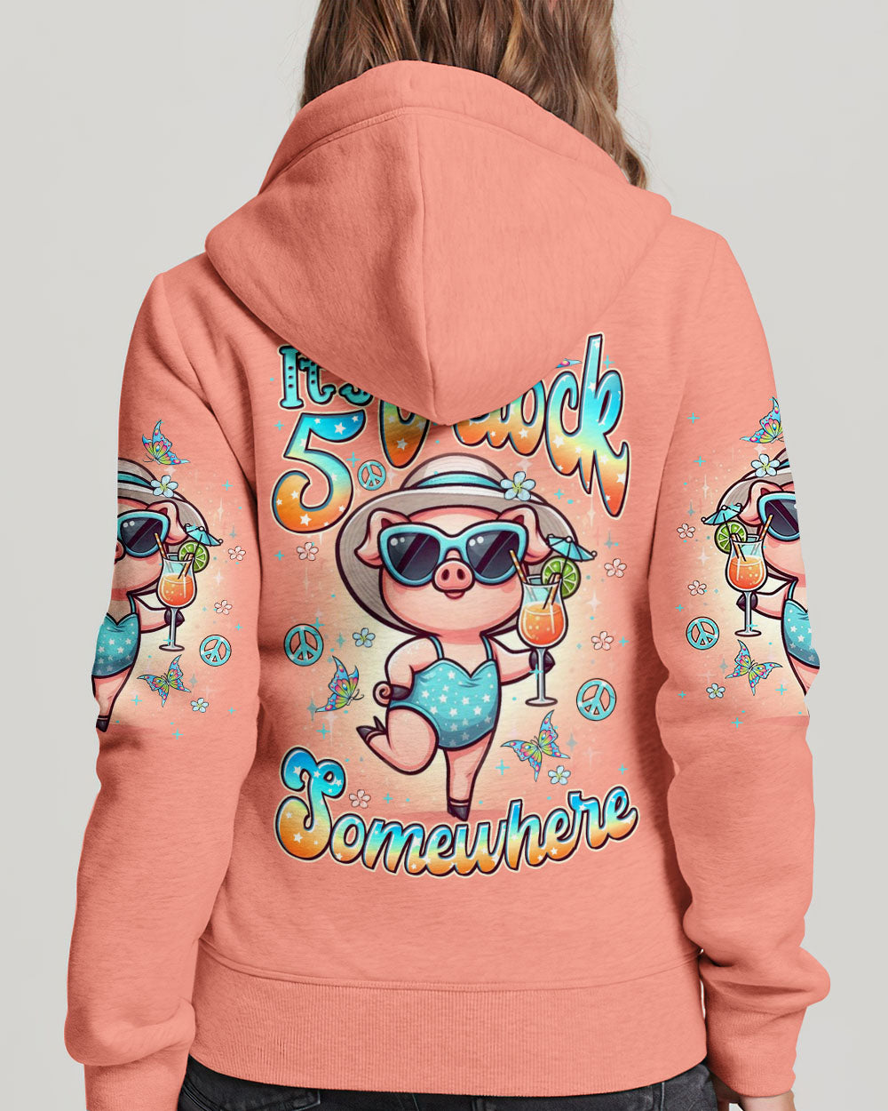 IT'S 5 O'CLOCK SOMEWHERE PIG ALL OVER PRINT - YHDU0405241