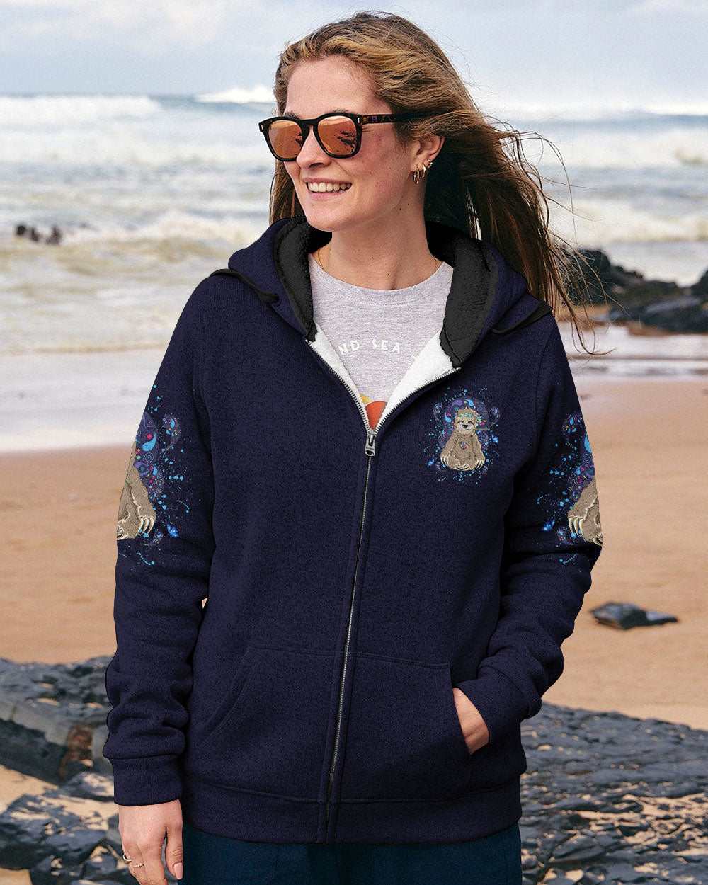 STAY TRIPPY LITTLE HIPPIE SLOTH ALL OVER PRINT - YHDU0512244