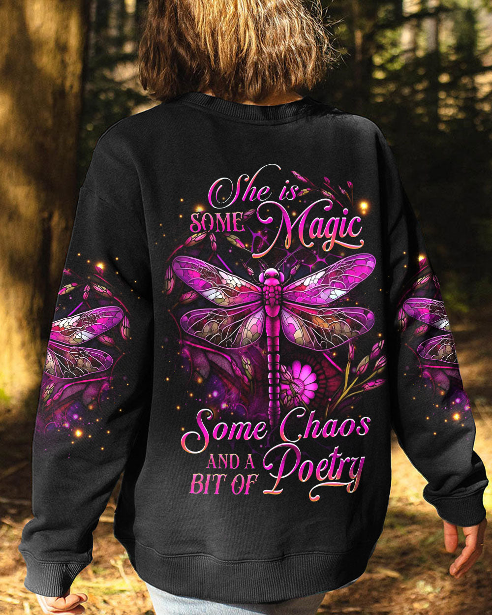 SHE IS SOME MAGIC DRAGONFLY ALL OVER PRINT - YHDU0706231