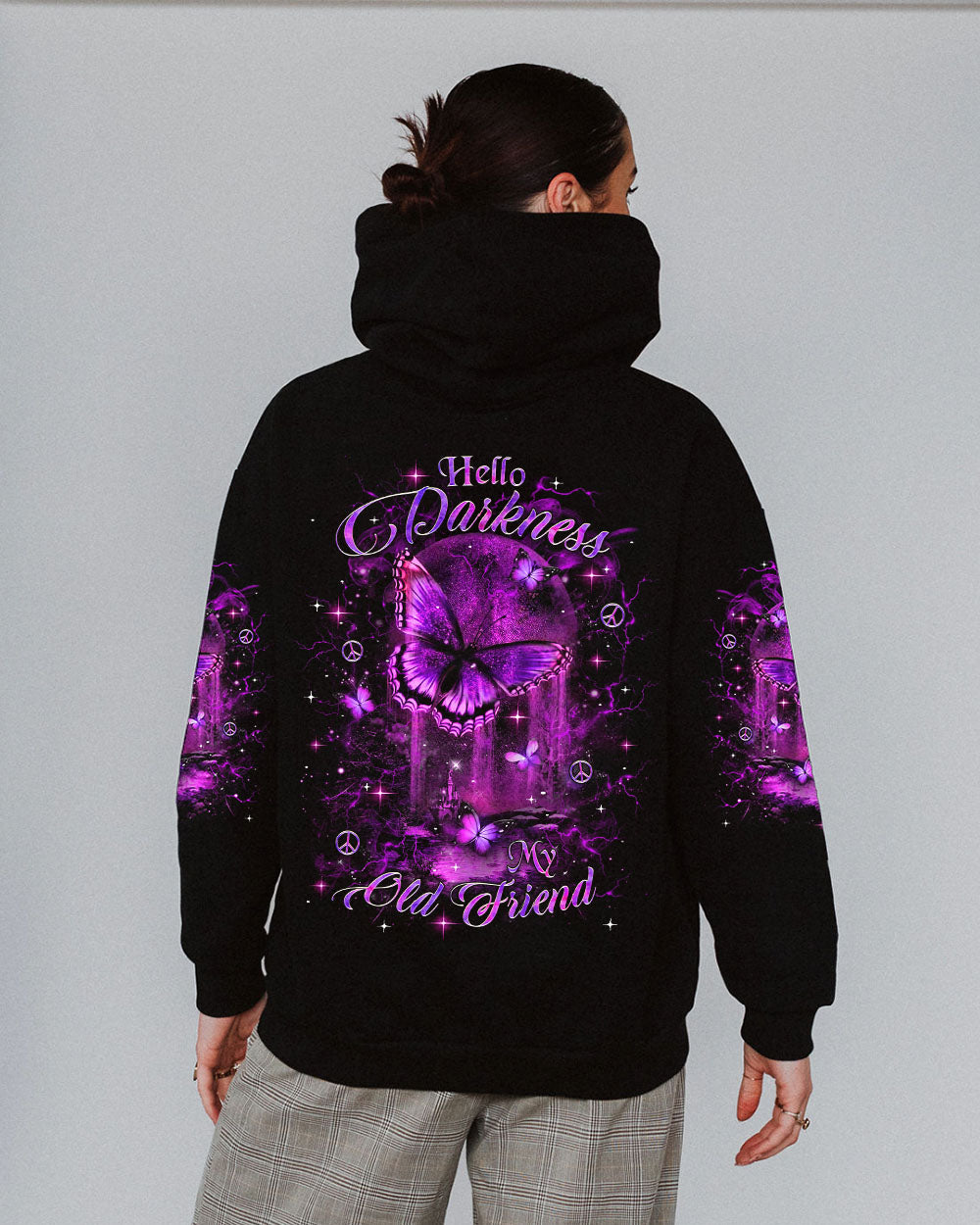 HELLO DARKNESS MY OLD FRIEND BUTTERFLY ALL OVER PRINT - YHDU0801242