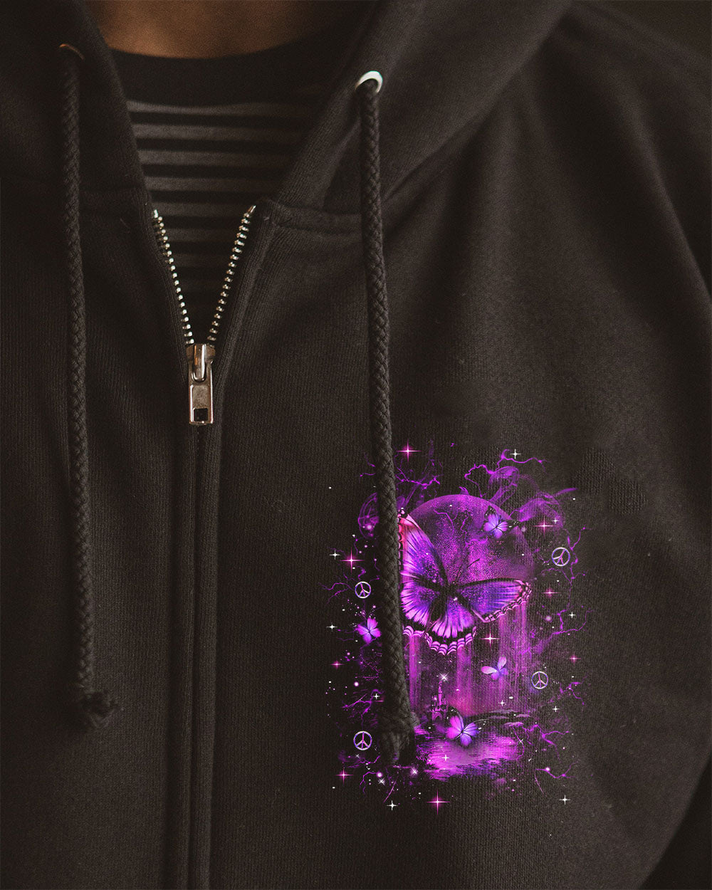 HELLO DARKNESS MY OLD FRIEND BUTTERFLY ALL OVER PRINT - YHDU0801242