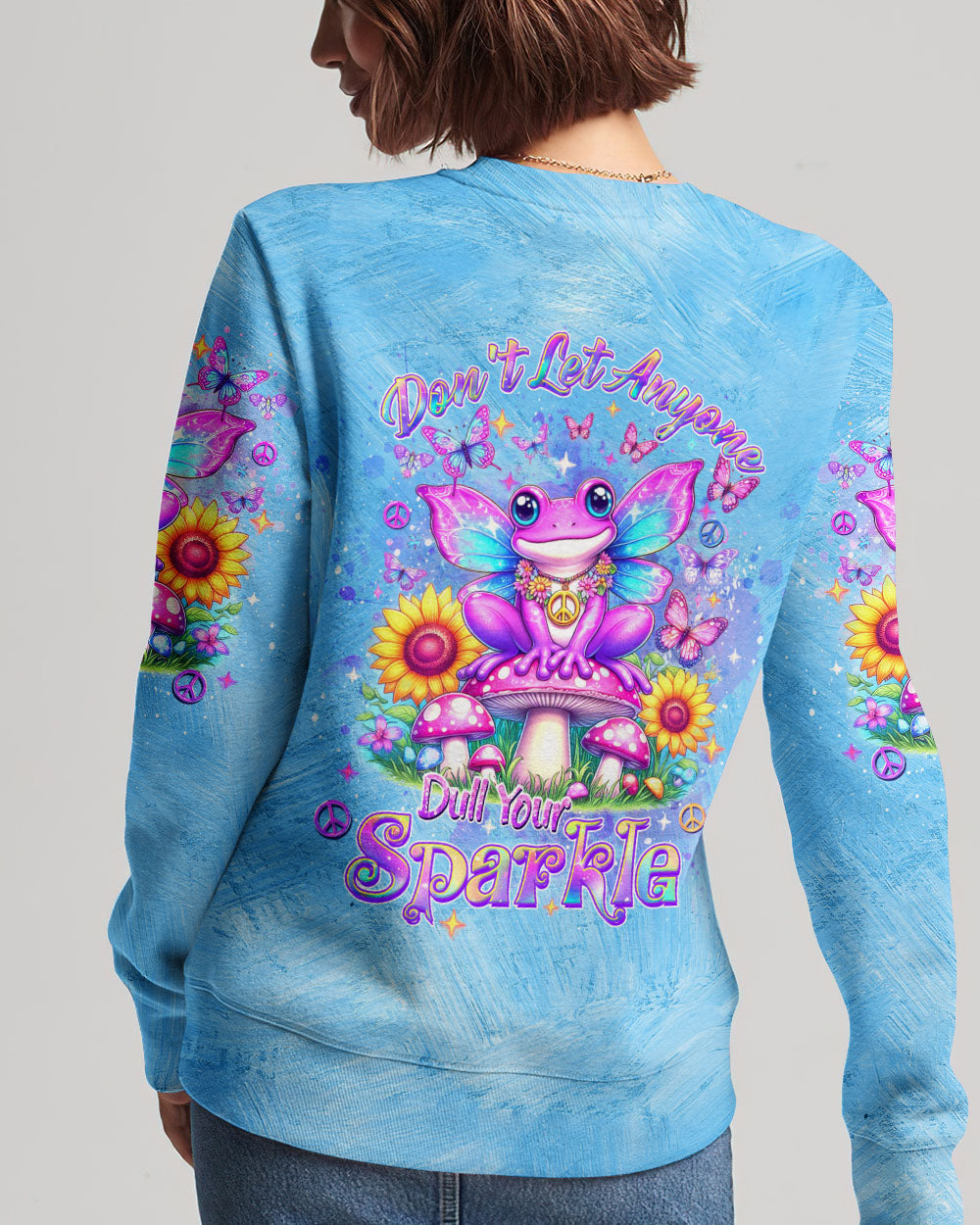 DON'T LET ANYONE DULL YOUR SPARKLE FROG ALL OVER PRINT - YHDU1305244