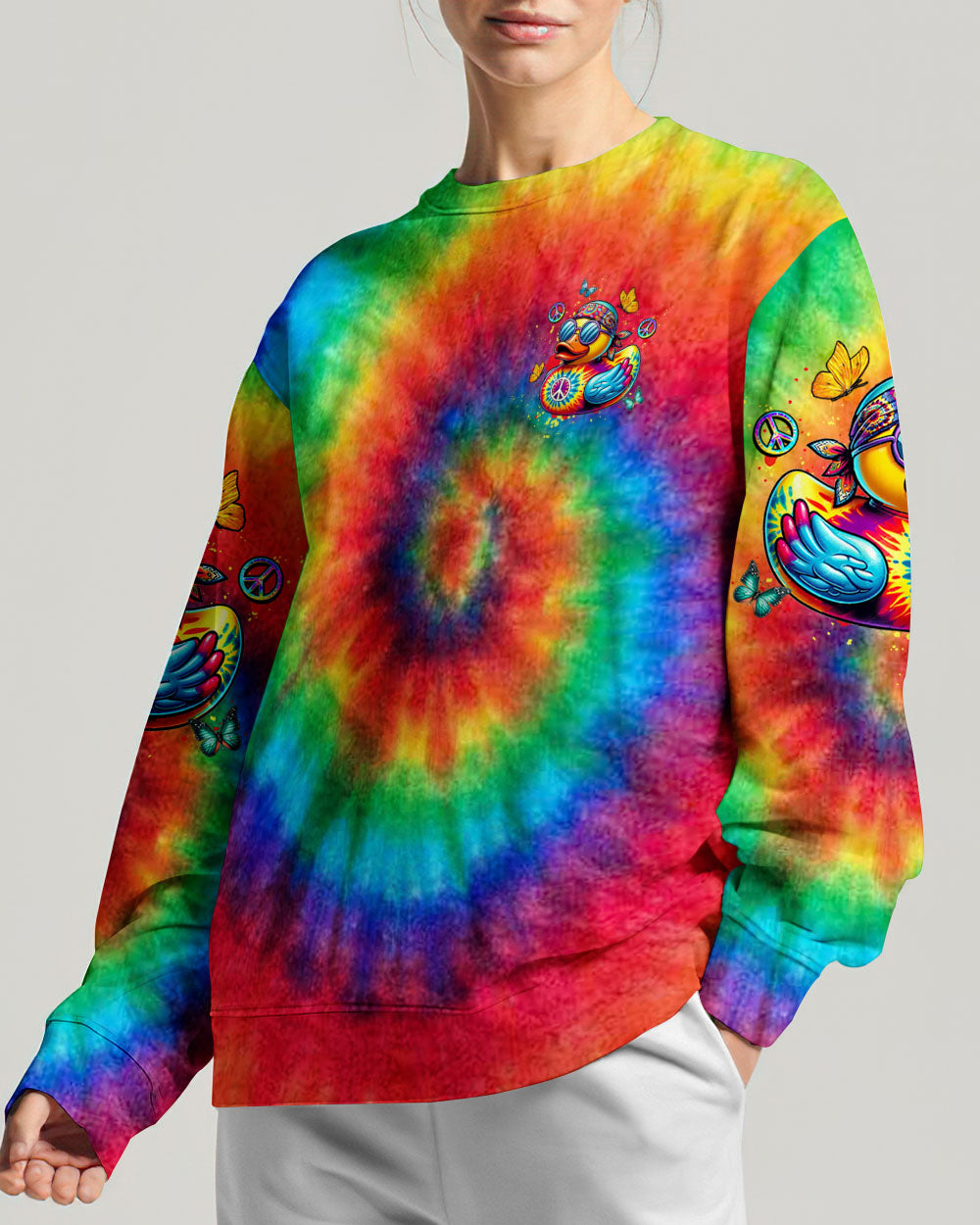 CHOOSE KINDNESS HIPPIE DUCK ALL OVER PRINT - YHDU1306241