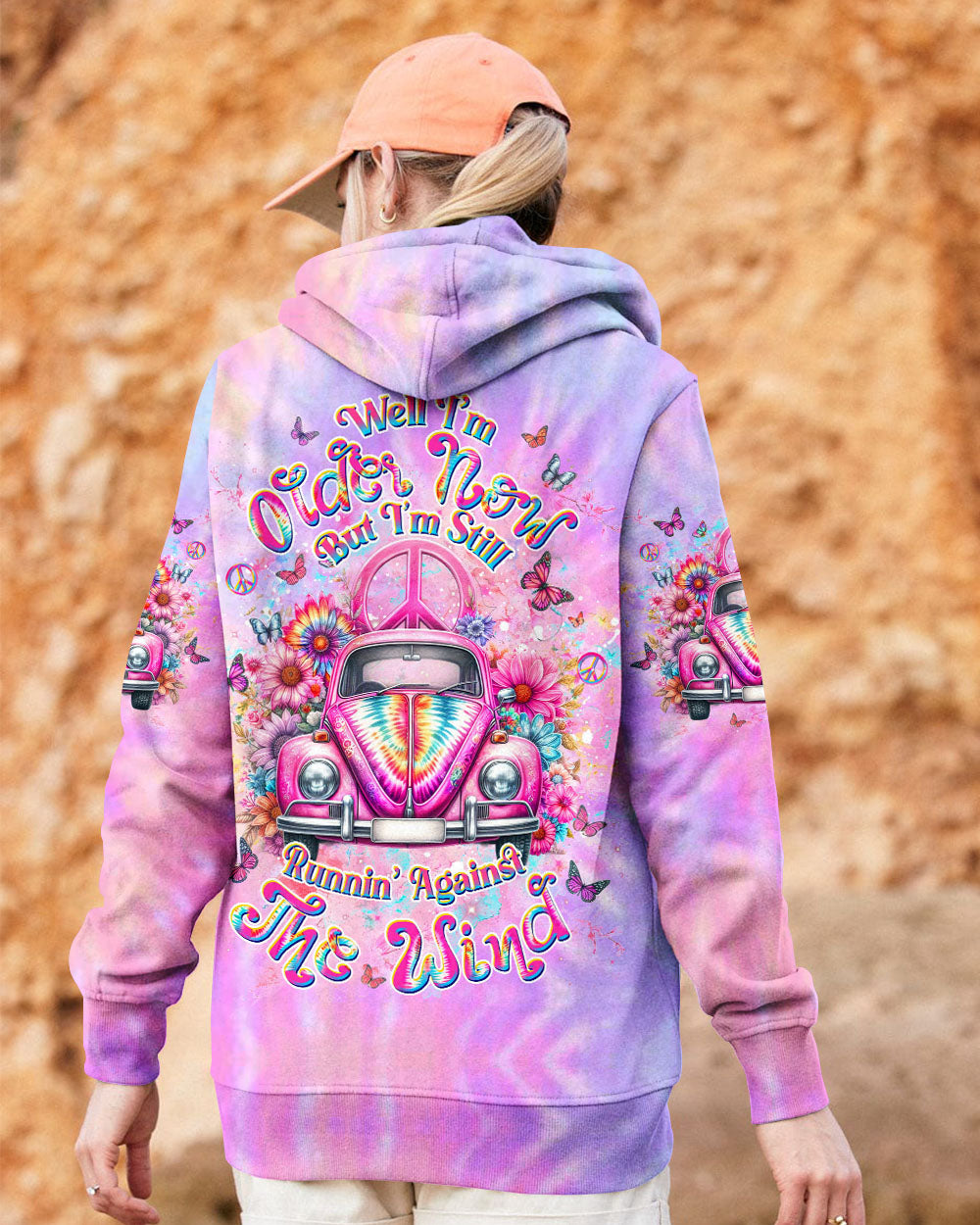 RUNNING AGAINST THE WIND CAR TIE DYE ALL OVER PRINT - YHDU1504252