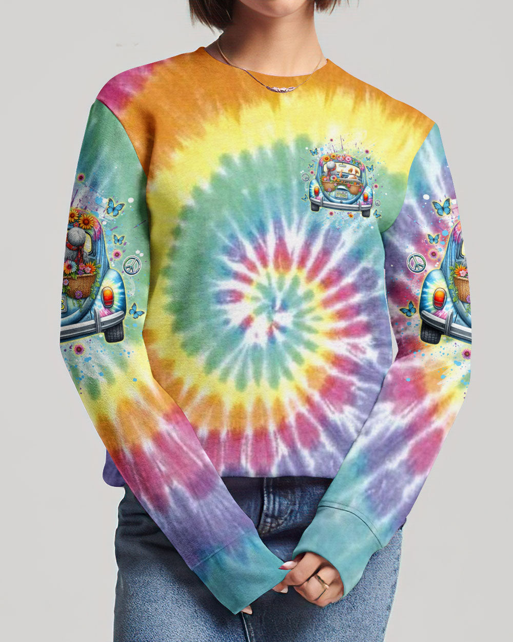 OLD HIPPIES DON'T DIE HIPPIE GRANDMAS ALL OVER PRINT - YHDU1801243