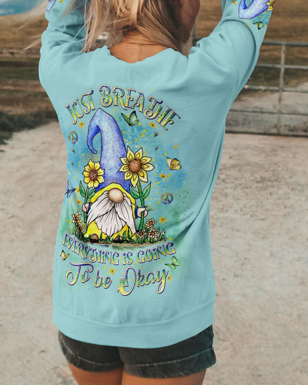 JUST BREATHE GNOME ALL OVER PRINT - YHDU1807242