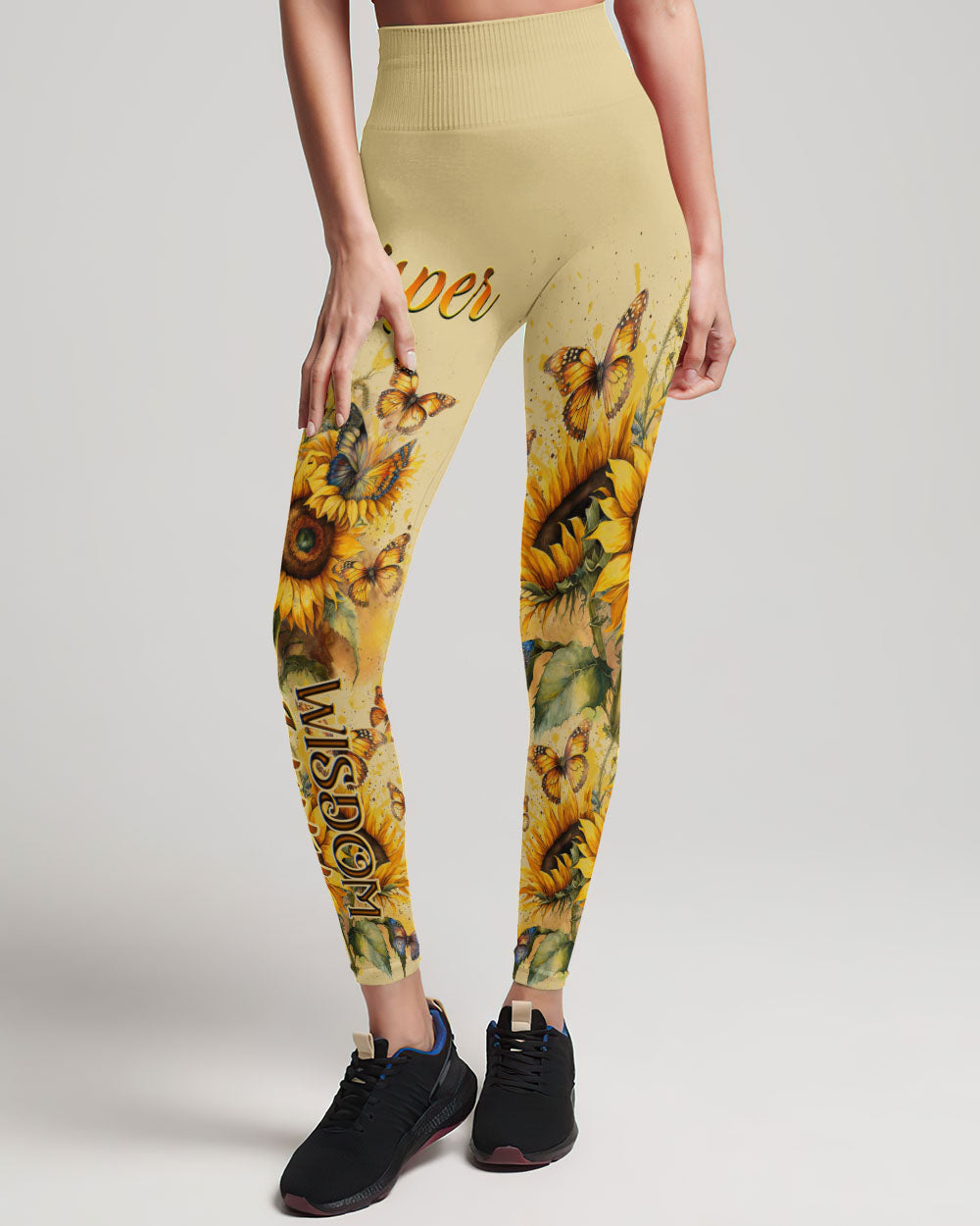 WHISPER WORDS OF WISDOM SUNFLOWER BUTTERFLY ALL OVER PRINT - YHDU1906232