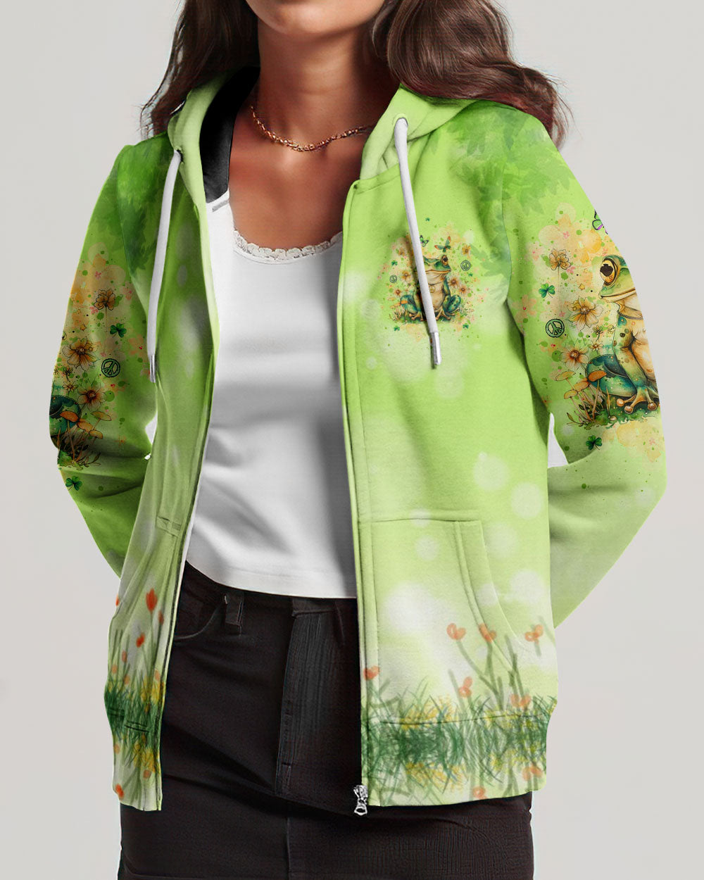 BE YOU THE WORLD WILL ADJUST FROG ALL OVER PRINT - YHDU2003244