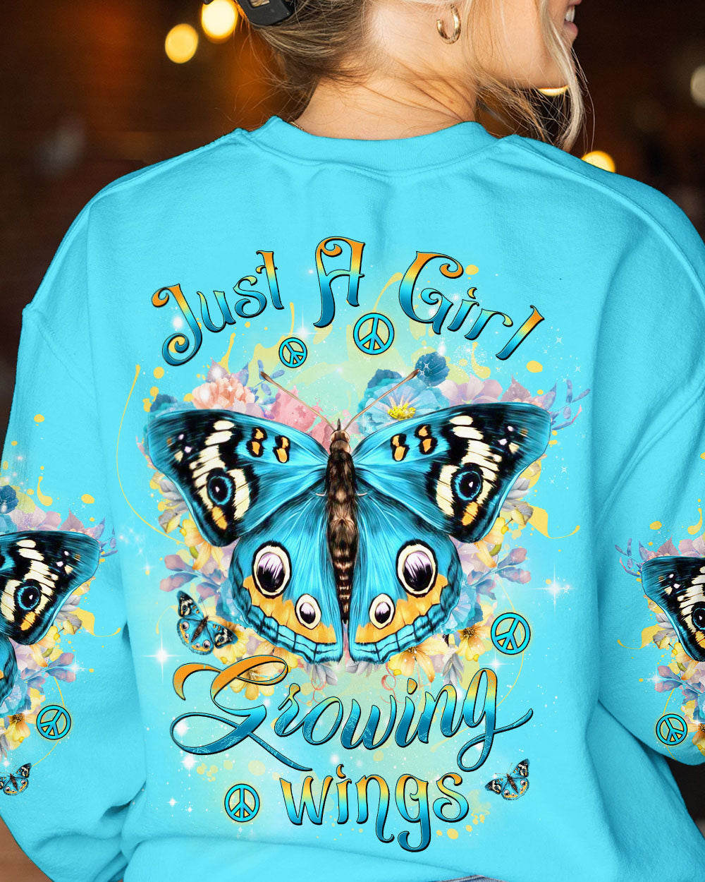 JUST A GIRL GROWING WINGS ALL OVER PRINT - YHDU2208233