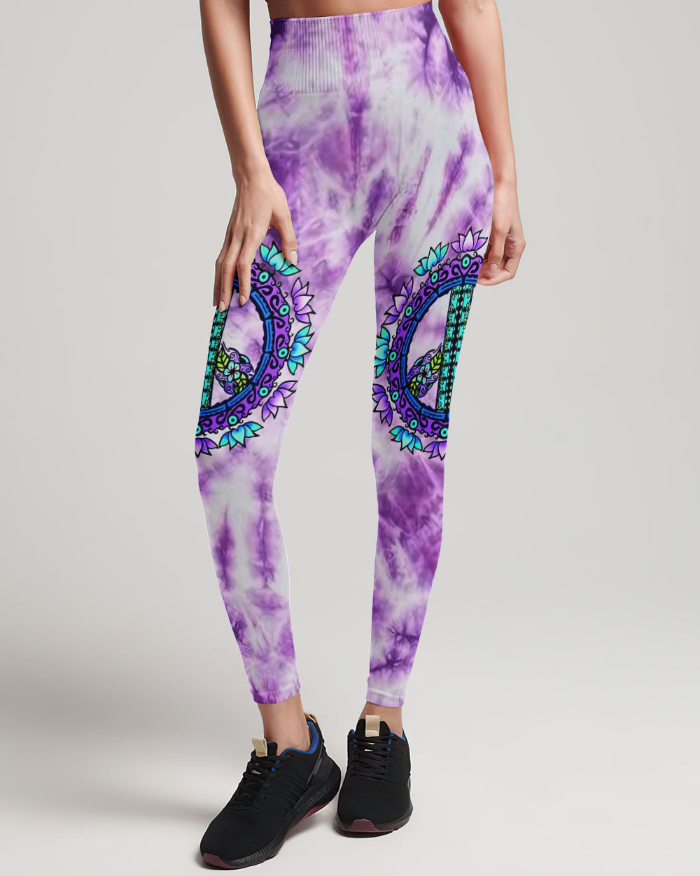 PEACE Y'ALL TIE DYE ALL OVER PRINT - YHDU2306232