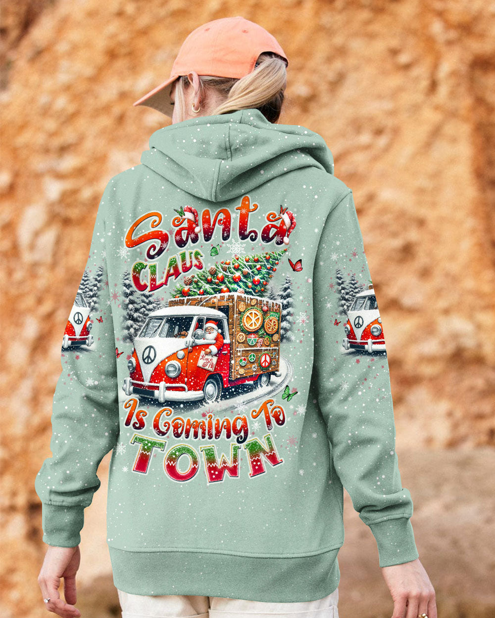 SANTA CLAUS IS COMING CHRISTMAS ALL OVER PRINT - YHDU2310242