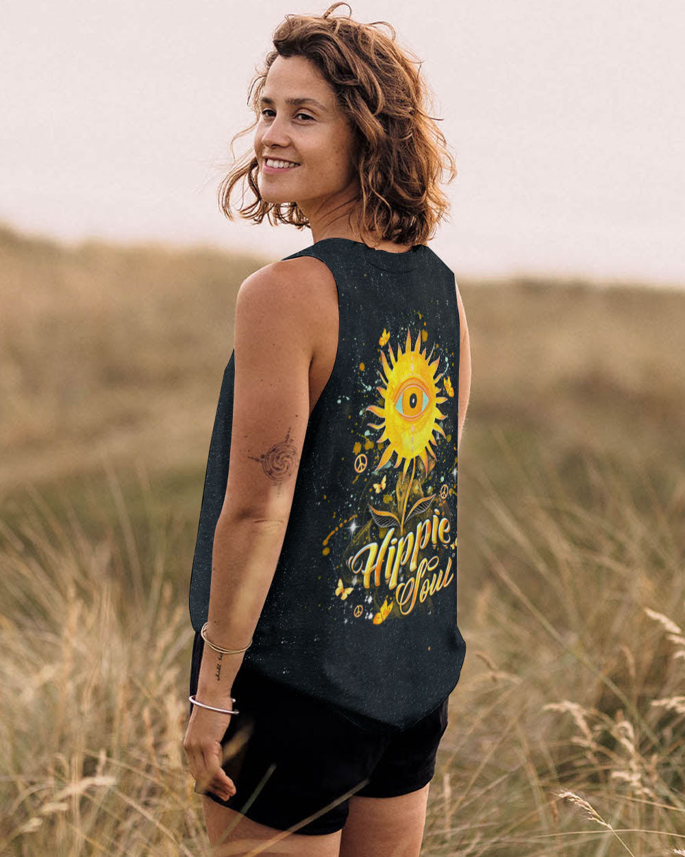HIPPIE SOUL SUNFLOWER ALL OVER PRINT - YHDU2409242