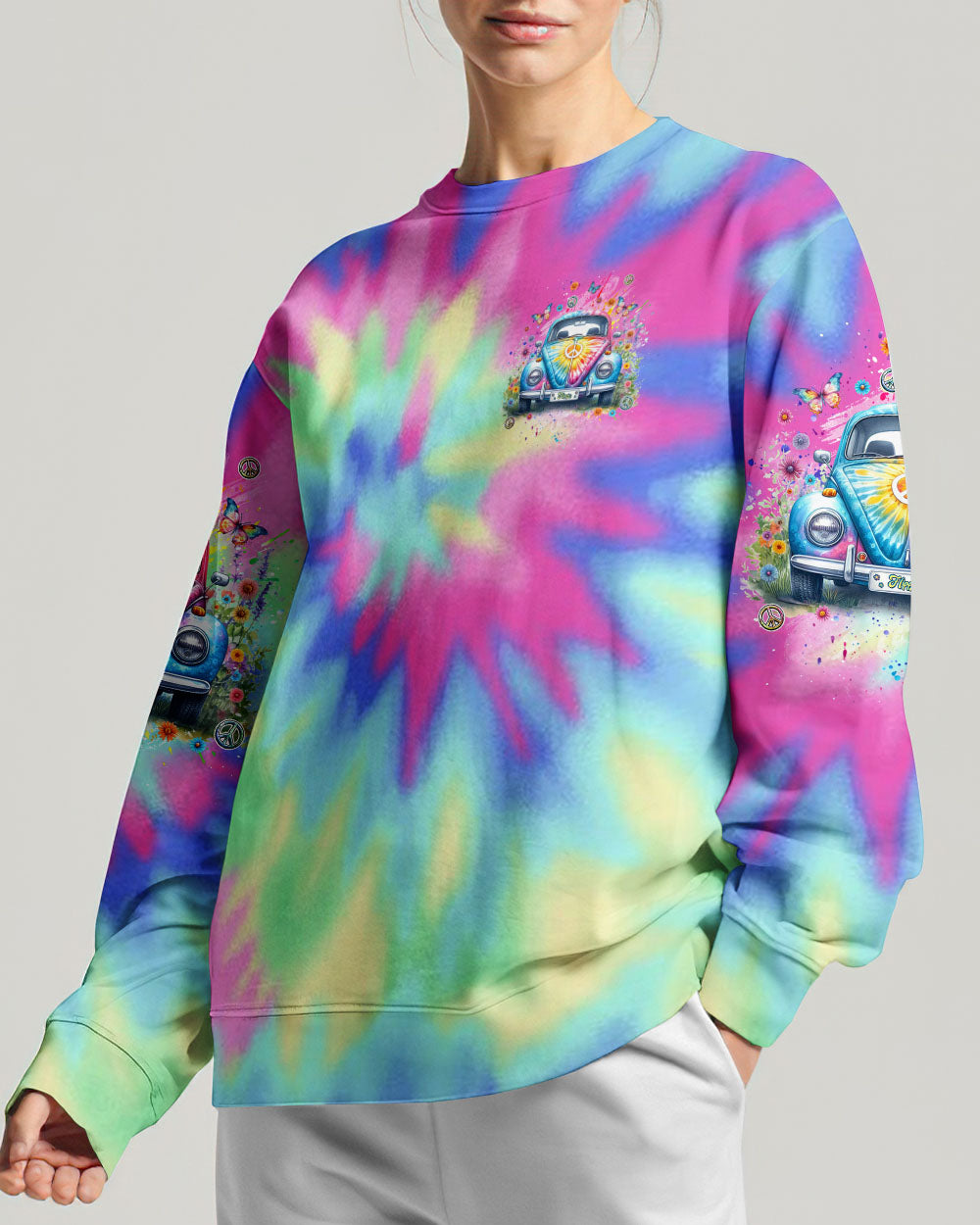 SOME GIRLS ARE JUST BORN WITH HIPPIE SOULS ALL OVER PRINT - YHDU2601243