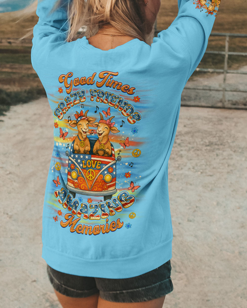 GOOD TIMES CRAZY FRIEND GOAT ALL OVER PRINT - YHDU2605252