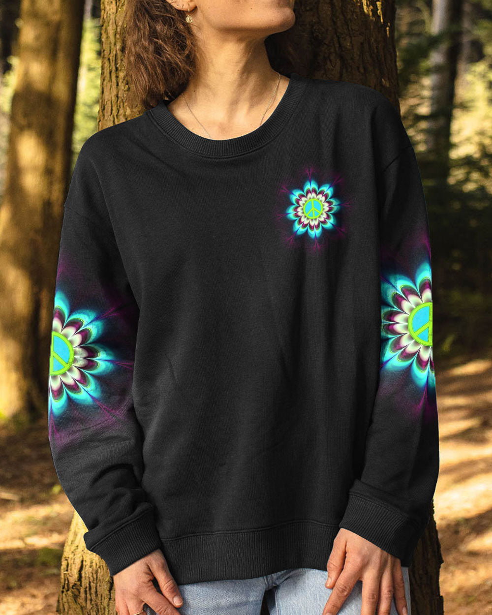 BEGIN WITH LOVE END WITH PEACE ALL OVER PRINT - YHDU2706232