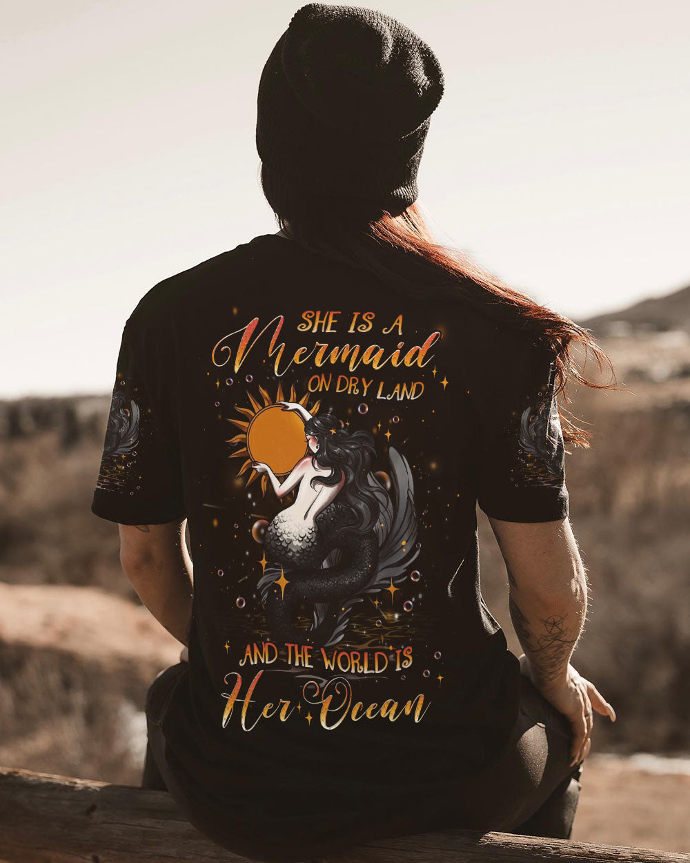SHE IS A MERMAID SUN HIPPIE ALL OVER PRINT - YHDU2908232