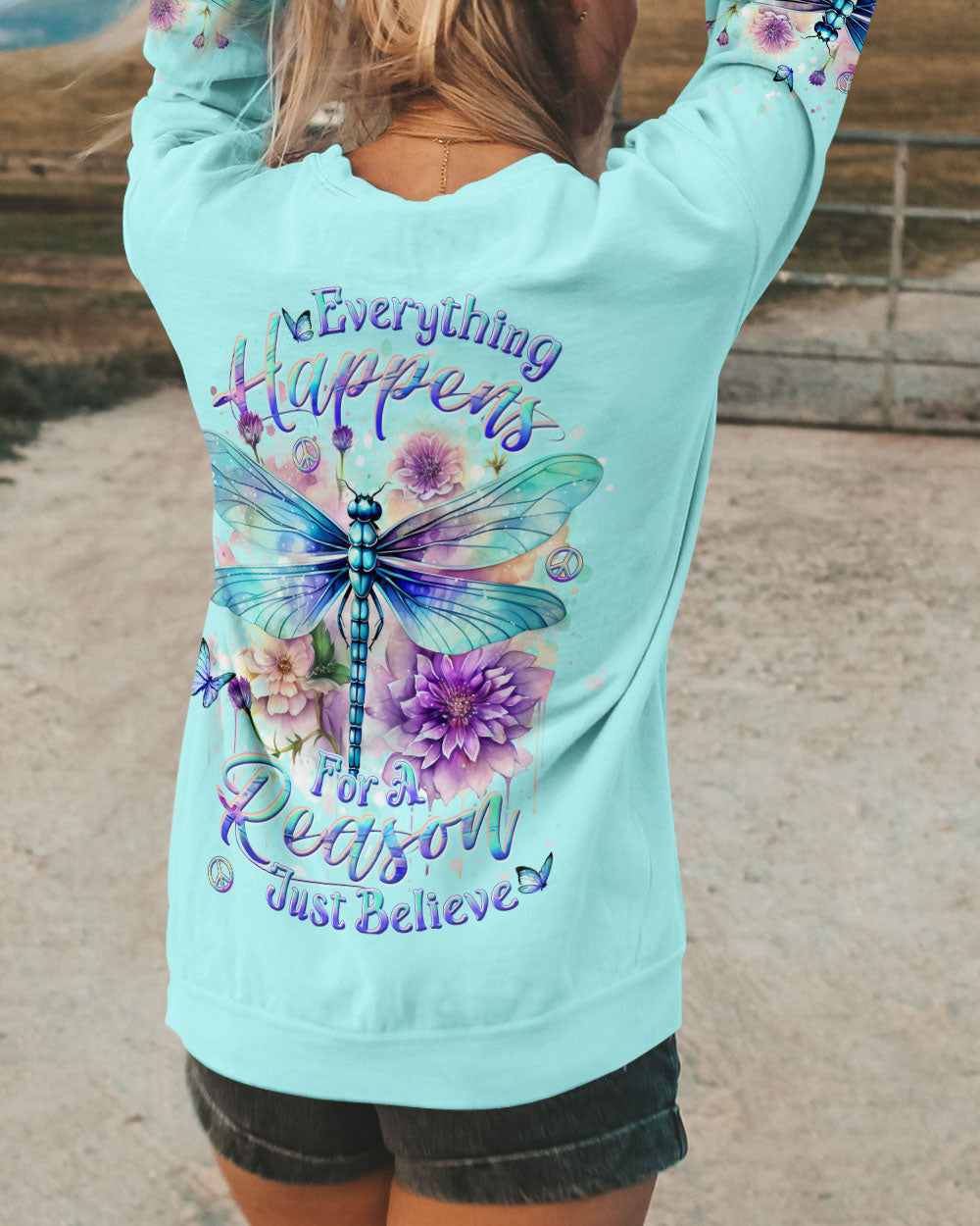JUST BELIEVE DRAGONFLY ALL OVER PRINT - YHDU2912232