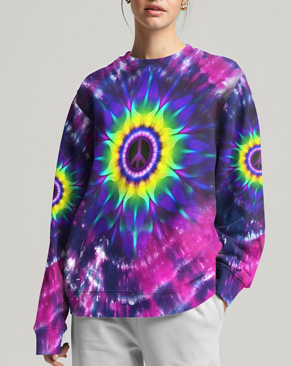 STAY WILD FLOWER CHILD TIE DYE ALL OVER PRINT - YHDU3006233