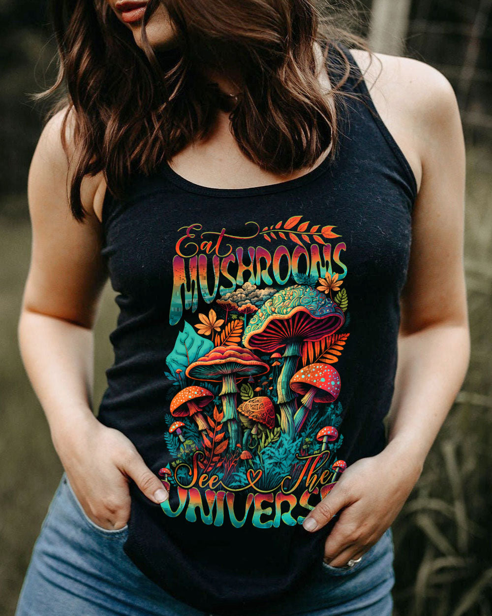 EAT MUSHROOMS SEE THE UNIVERSE ALL OVER PRINT - YHDU3105232