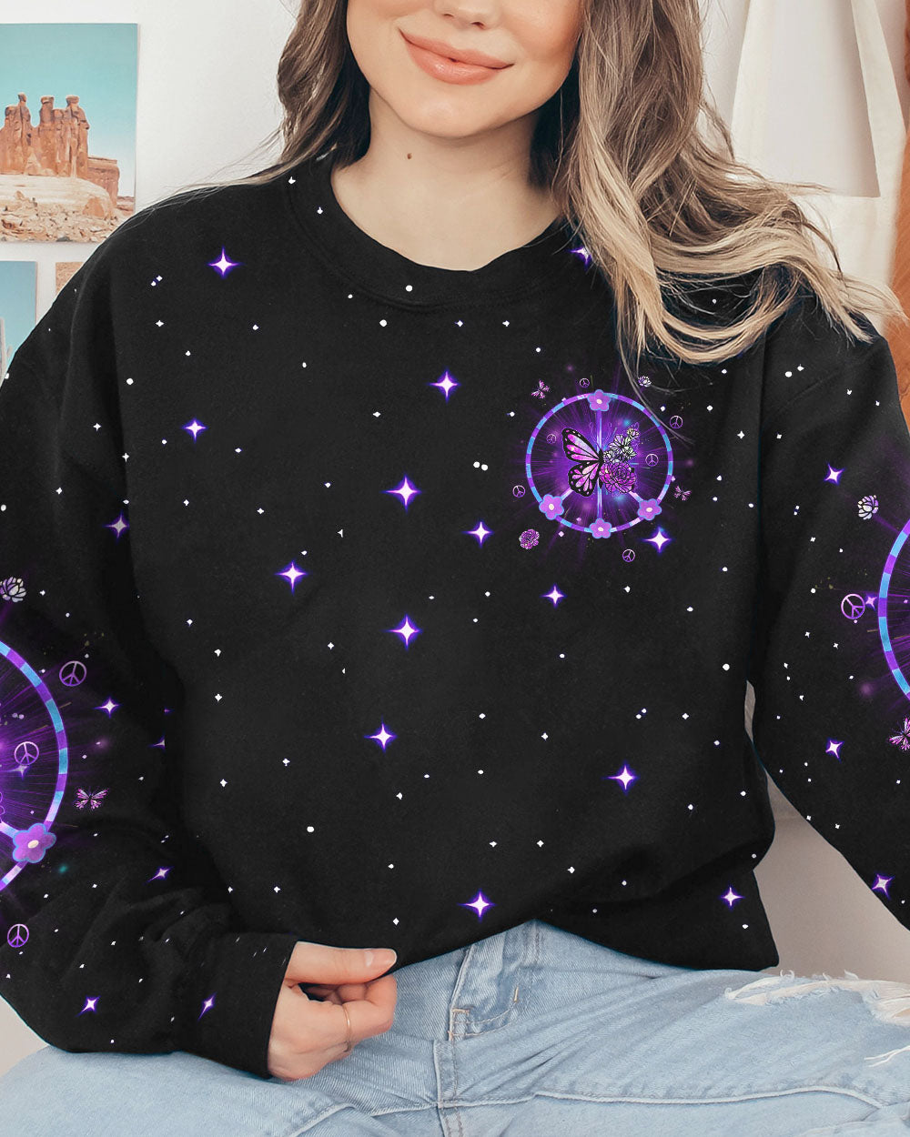 OLD HIPPIES DON'T DIE ALL OVER PRINT - YHDU509232
