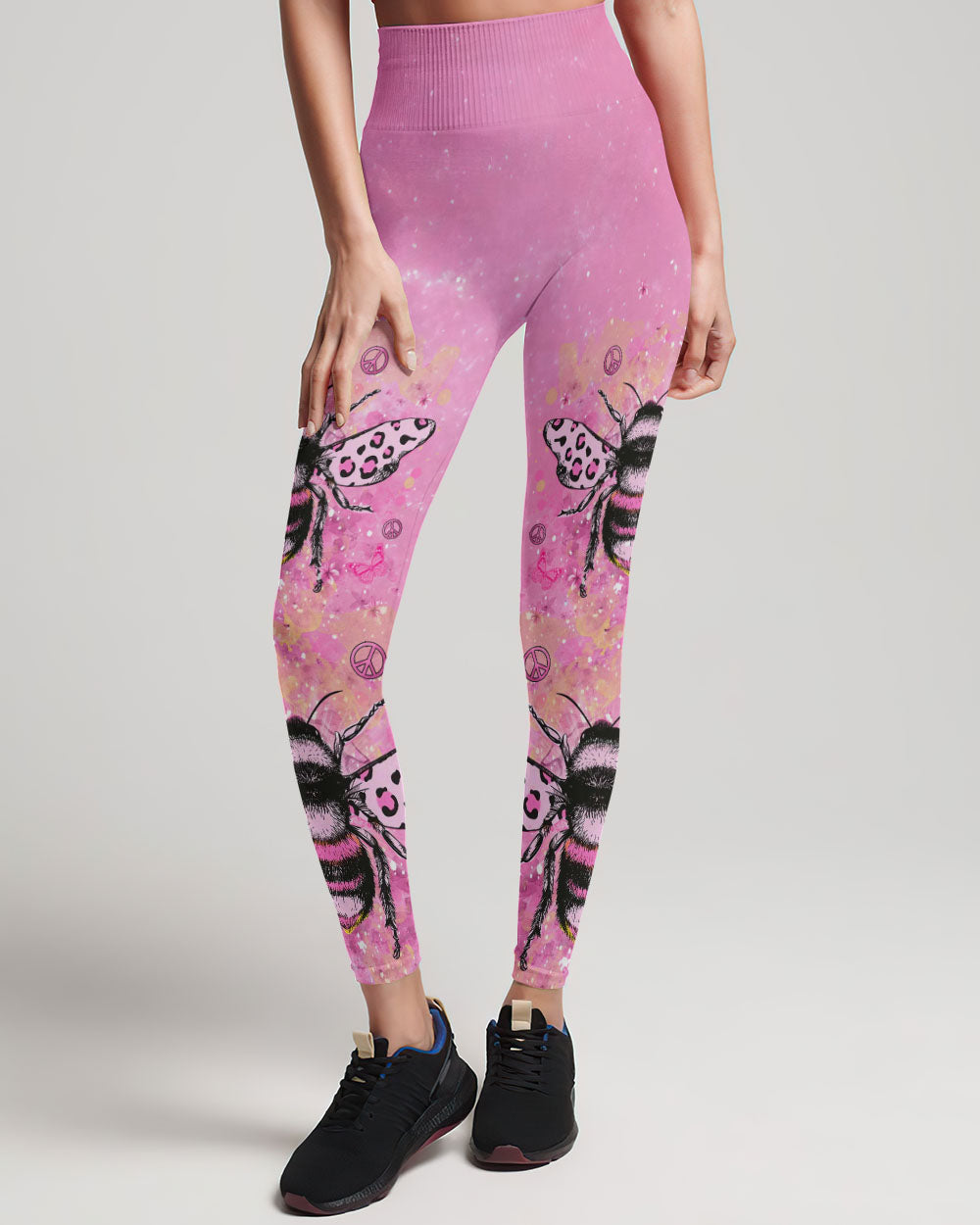 BE YOU THE WORLD WILL ADJUST PINK BEE ALL OVER PRINT - YHDU709232