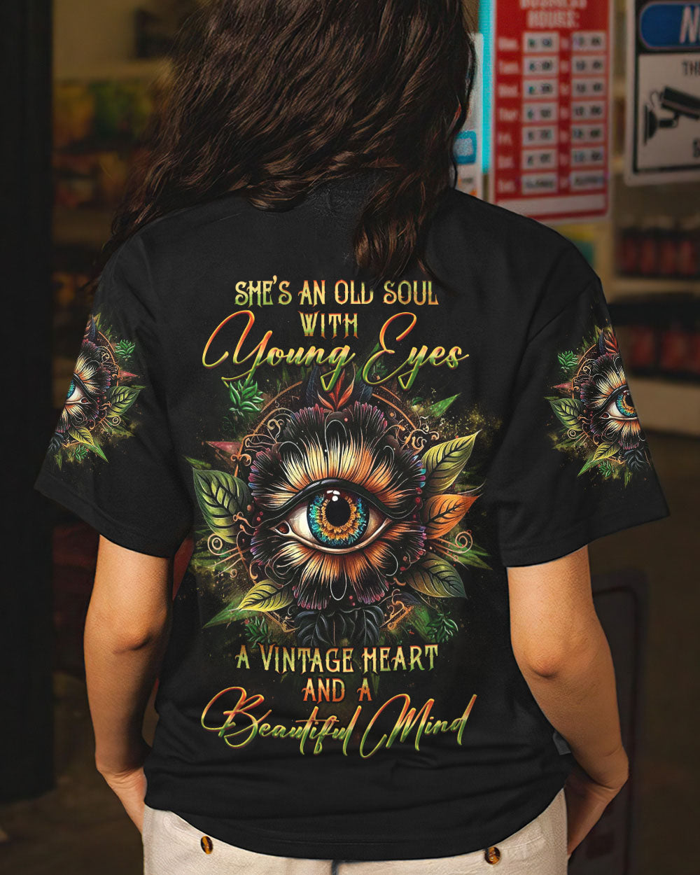 SHE'S AN OLD SOUL WITH YOUNG EYES ALL OVER PRINT - YHHG0106232