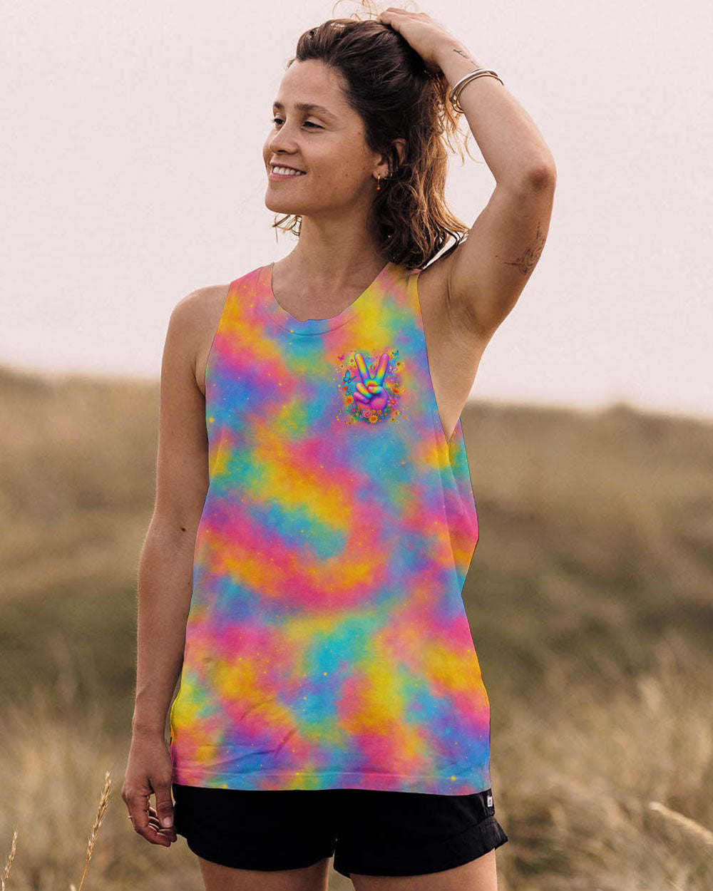 STAY GROOVY ALL OVER PRINT -  YHHG0107253