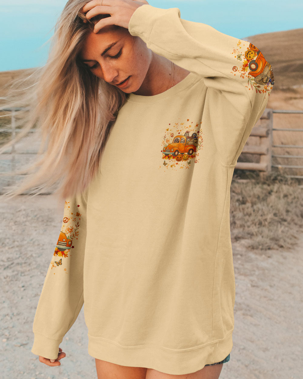 LET'S GO GIRLS SLOTH ALL OVER  PRINT - YHHG0108252