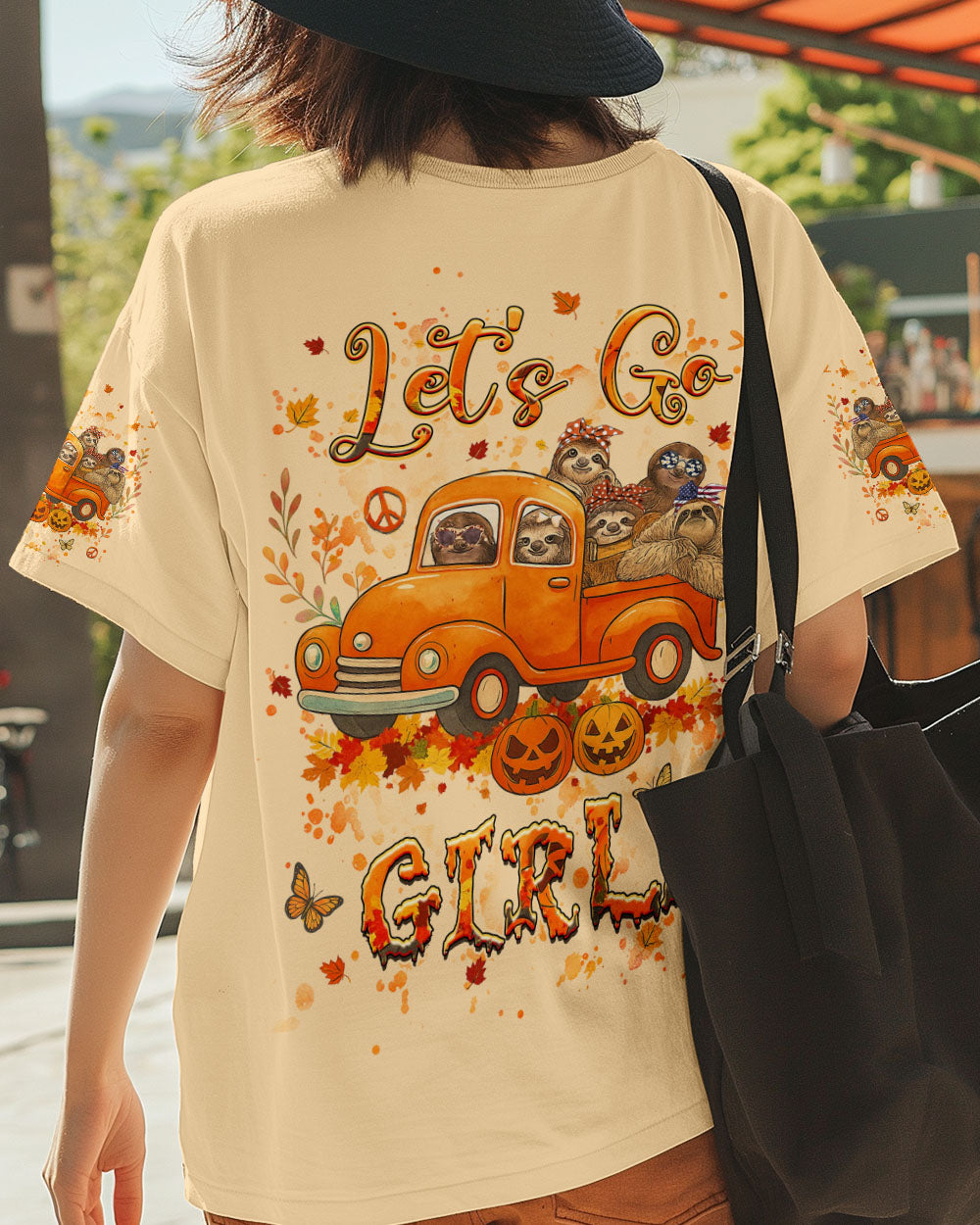 LET'S GO GIRLS SLOTH ALL OVER  PRINT - YHHG0108252