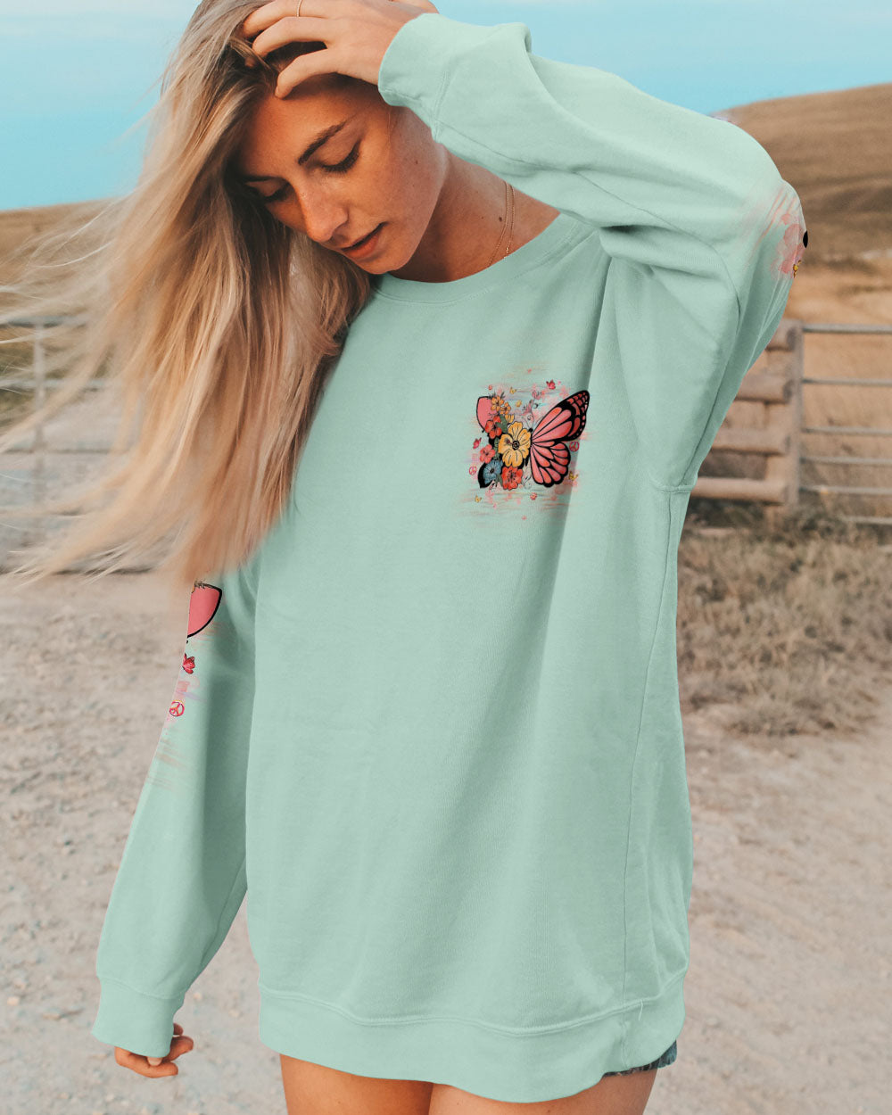 JUST BELIEVE BUTTERFLY ALL OVER PRINT - YHHG0110241