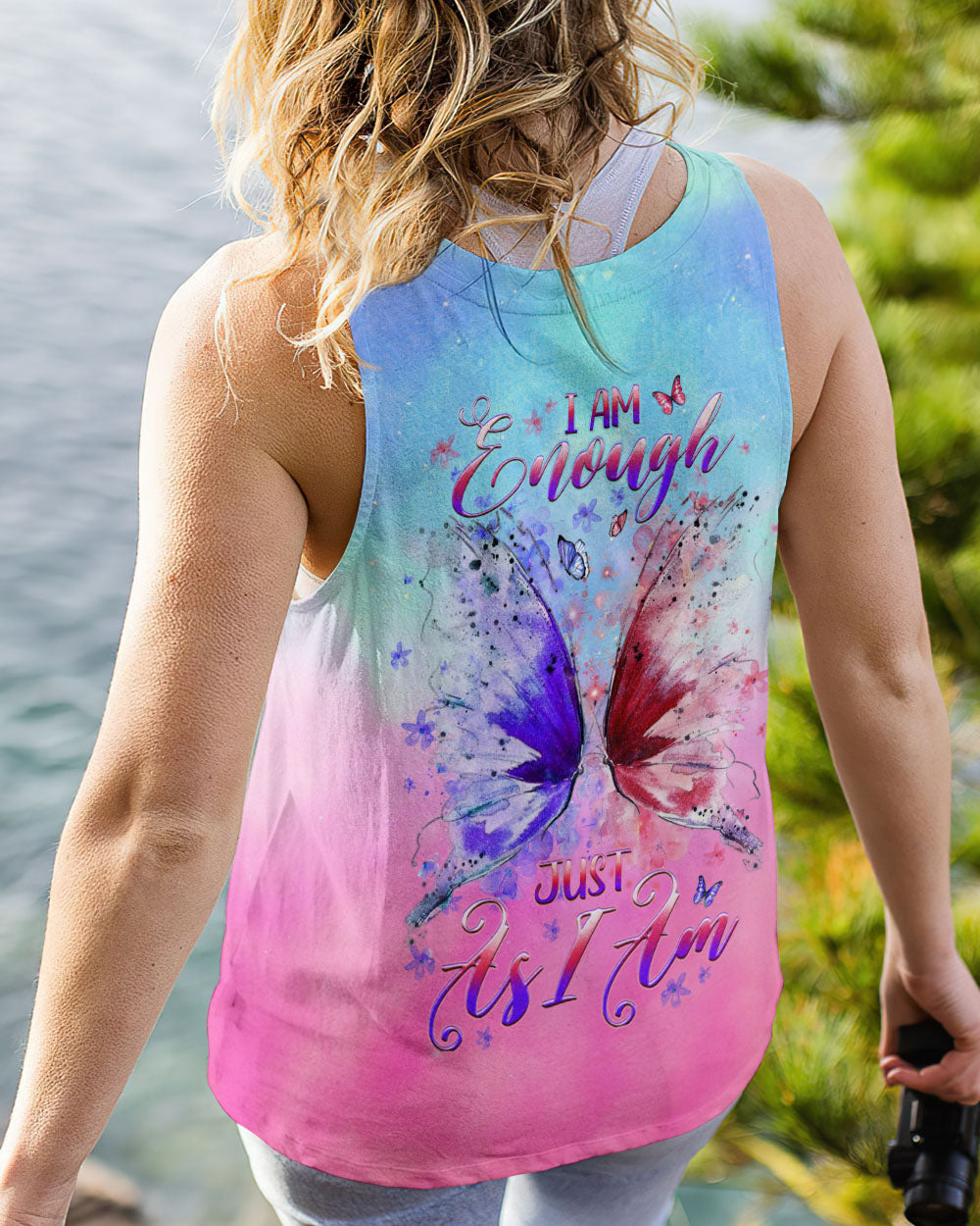I AM ENOUGH BUTTERLY ALL OVER PRINT - YHHG0408233