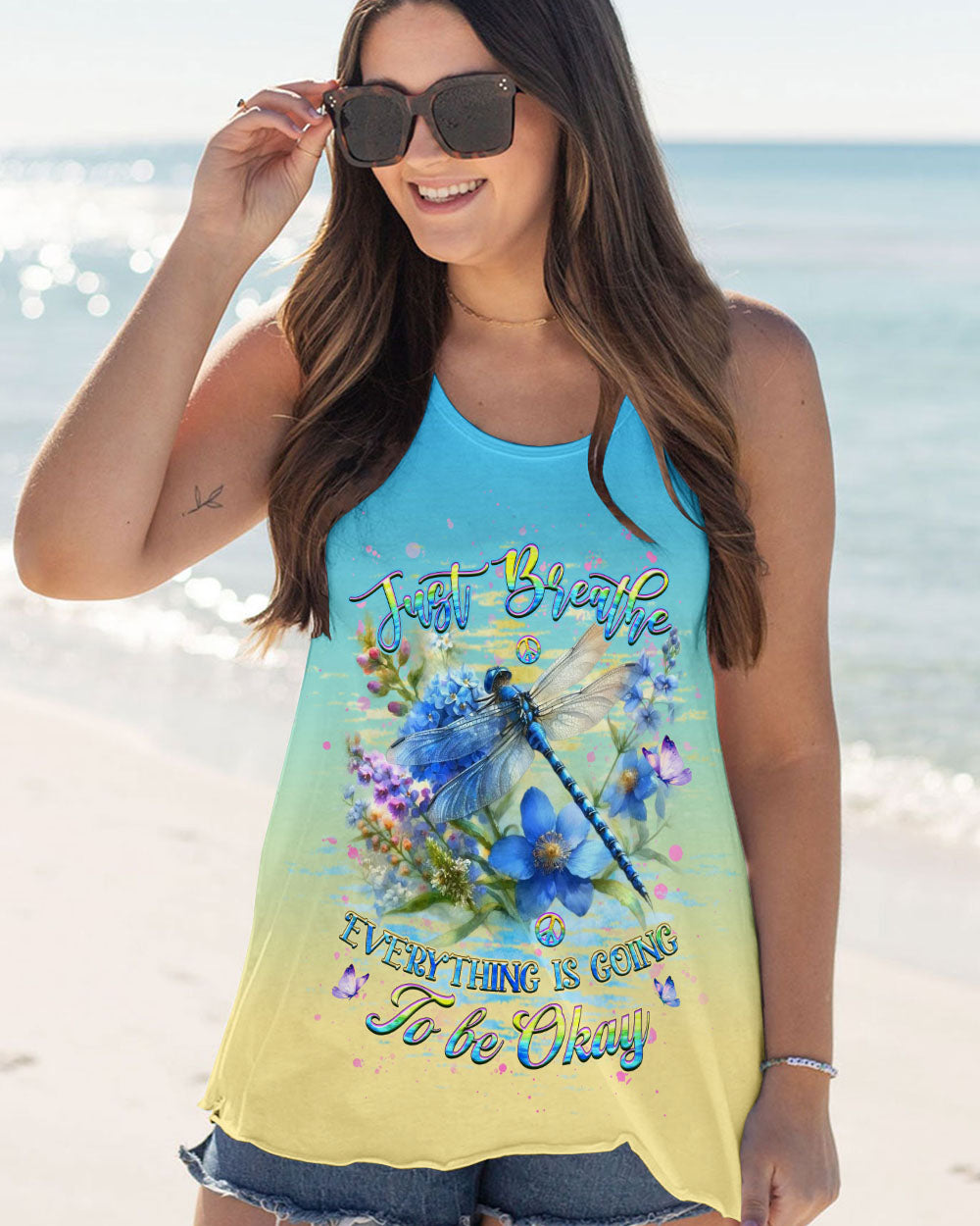 JUST BREATHE DRAGONFLY ALL OVER PRINT - YHHG0512243
