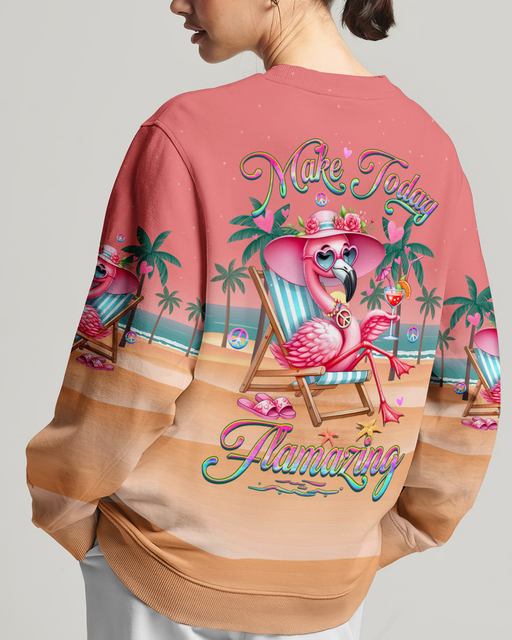 MAKE TODAY FLAMAZING FLAMINGO ALL OVER PRINT - YHHG0606242
