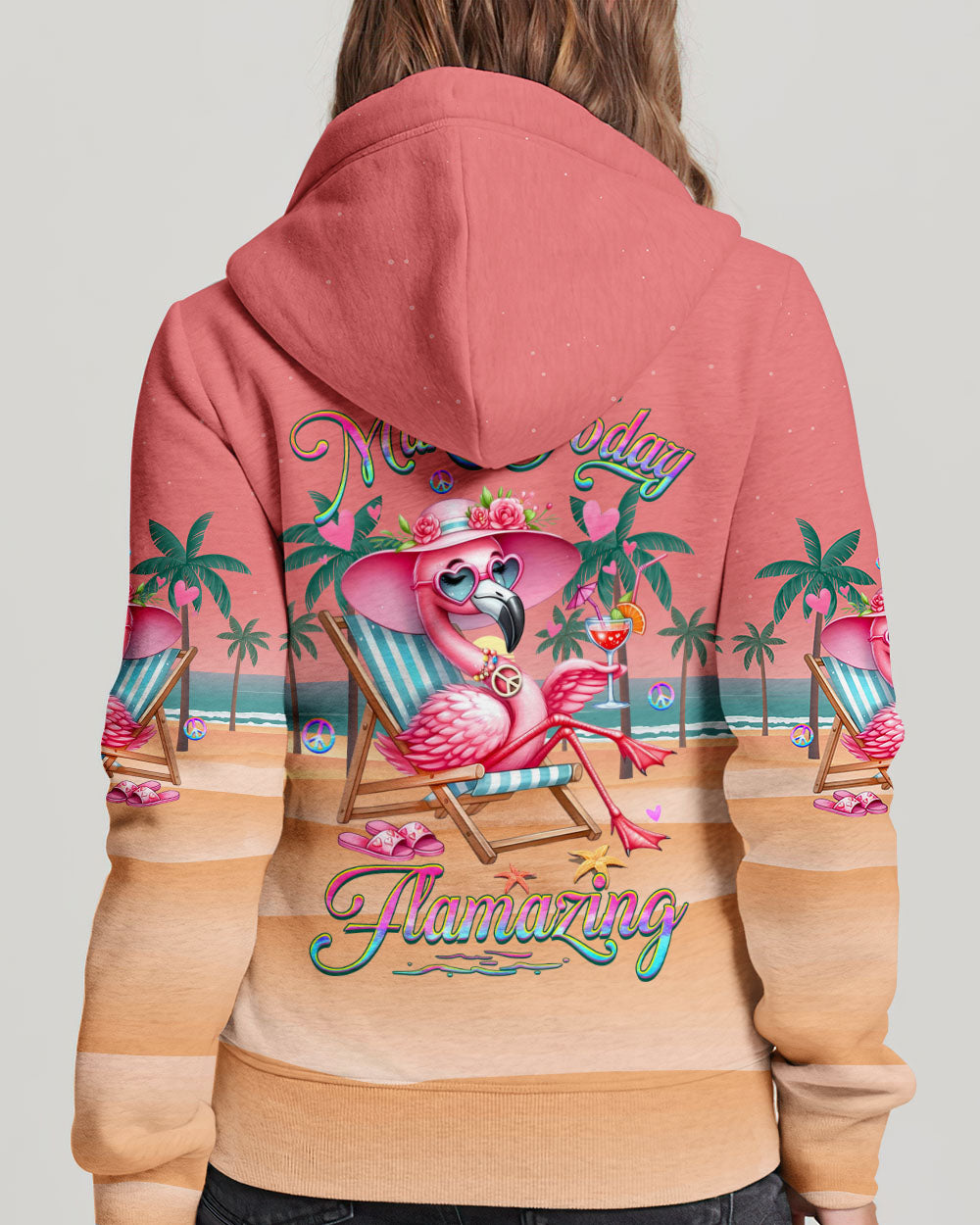 MAKE TODAY FLAMAZING FLAMINGO ALL OVER PRINT - YHHG0606242