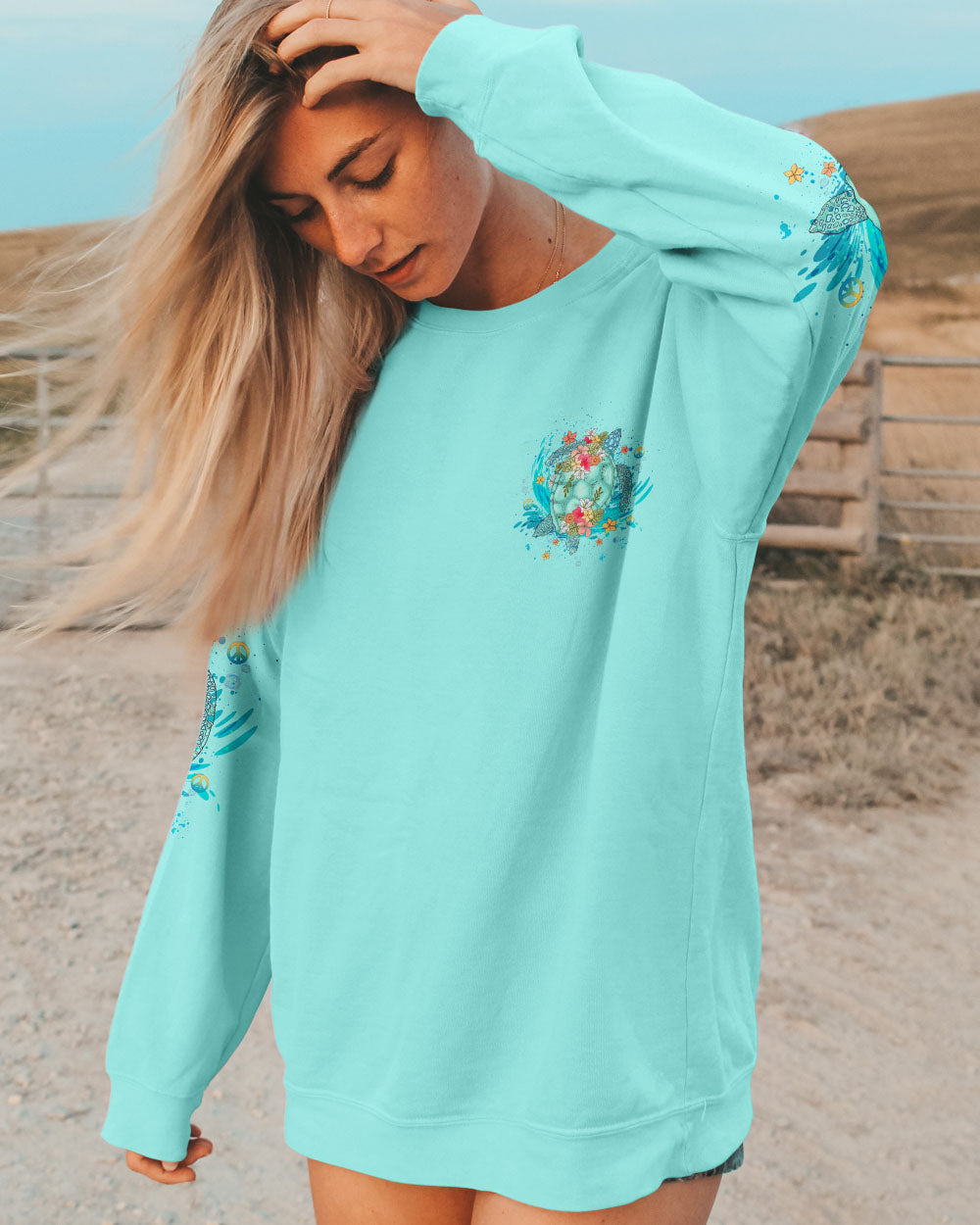 BE COMFORTABLE IN YOUR OWN SHELL TURLE ALL OVER PRINT - YHHG0705244