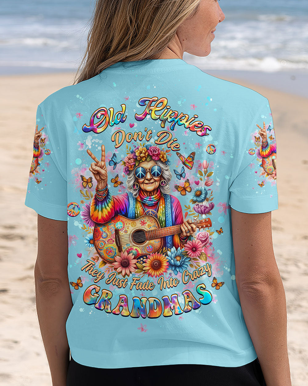 OLD HIPPIES TIE DYE ALL OVER PRINT - YHHG0711245
