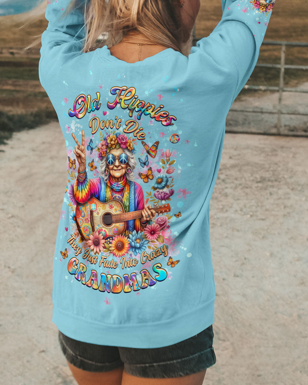 OLD HIPPIES TIE DYE ALL OVER PRINT - YHHG0711245