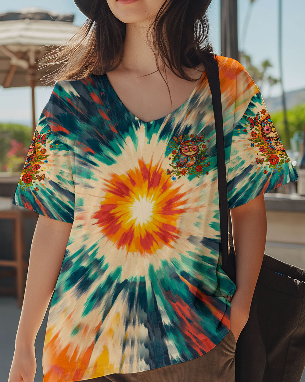 DON'T MIND ME JUST WINGING IT OWL ALL OVER PRINT - YHHG1107252