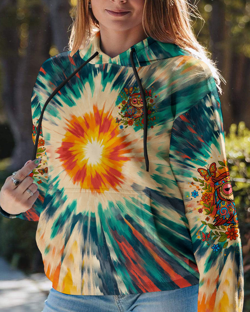 DON'T MIND ME JUST WINGING IT OWL ALL OVER PRINT - YHHG1107252