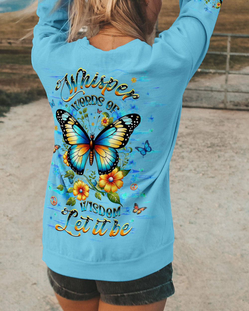 WHISPER WORDS OF WISDOM BUTTERFLY ALL OVER PRINT - YHHG1202254