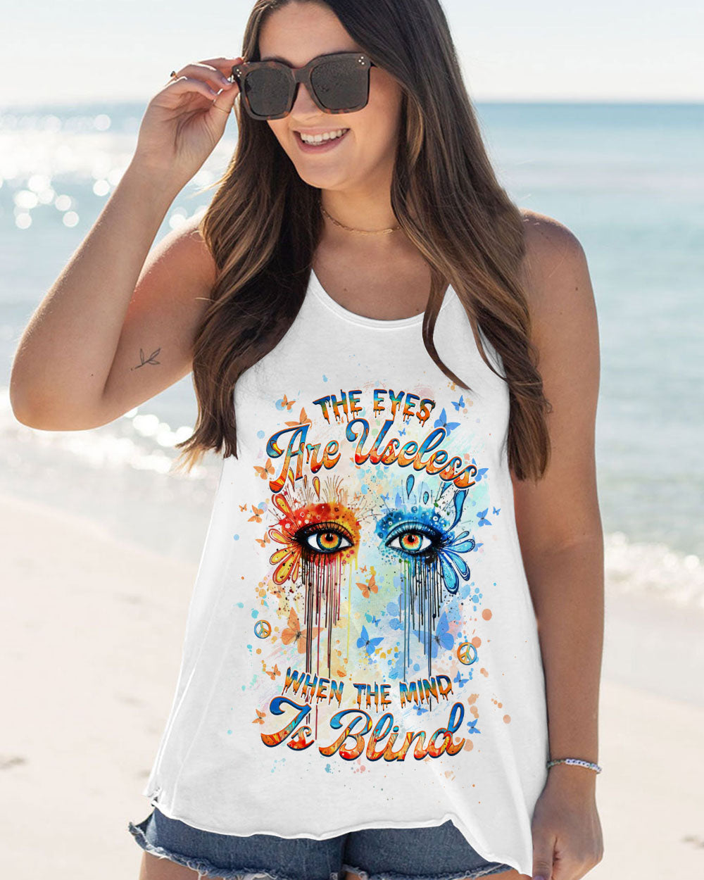 THE EYES ARE USELESS WHEN THE MIND IS BLIND ALL OVER PRINT - YHHG1306242