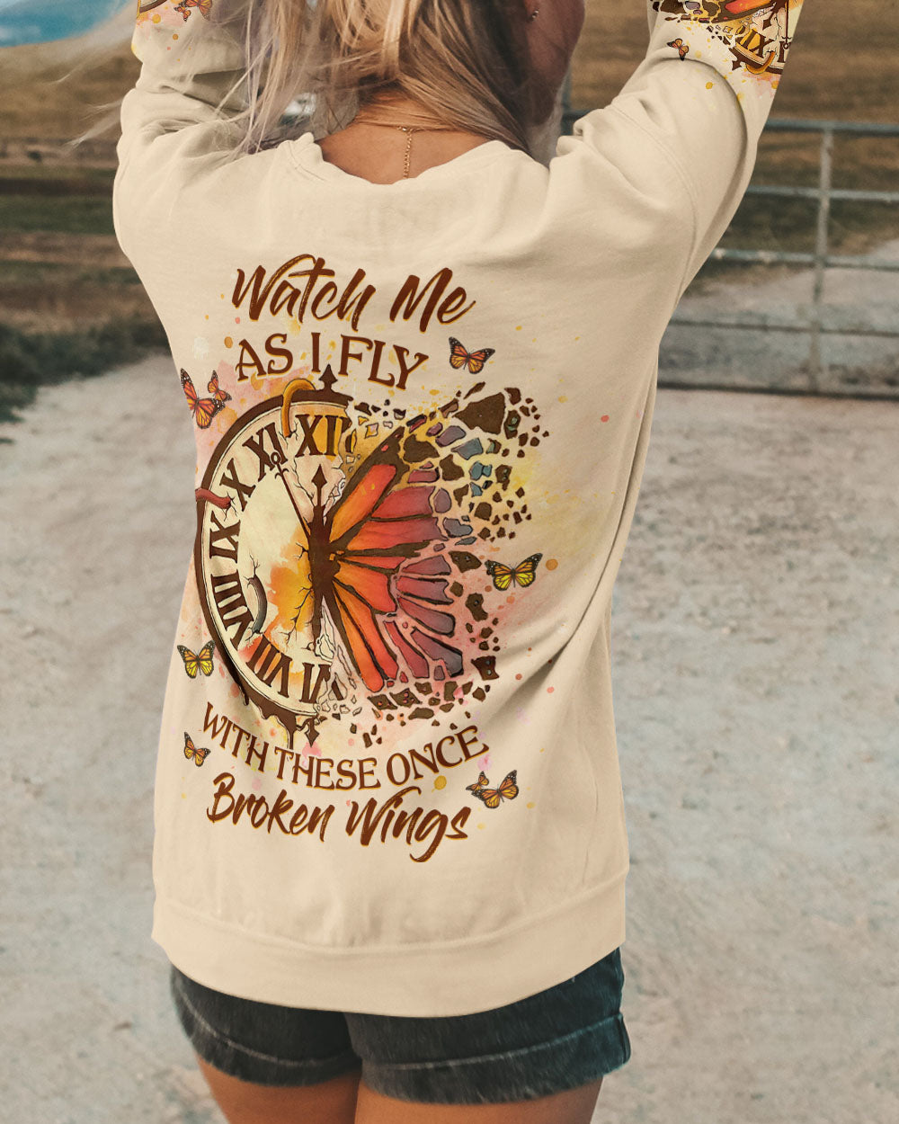 WATCH ME AS I FLY WITH BROKEN WINGS ALL OVER PRINT - YHHG1307232