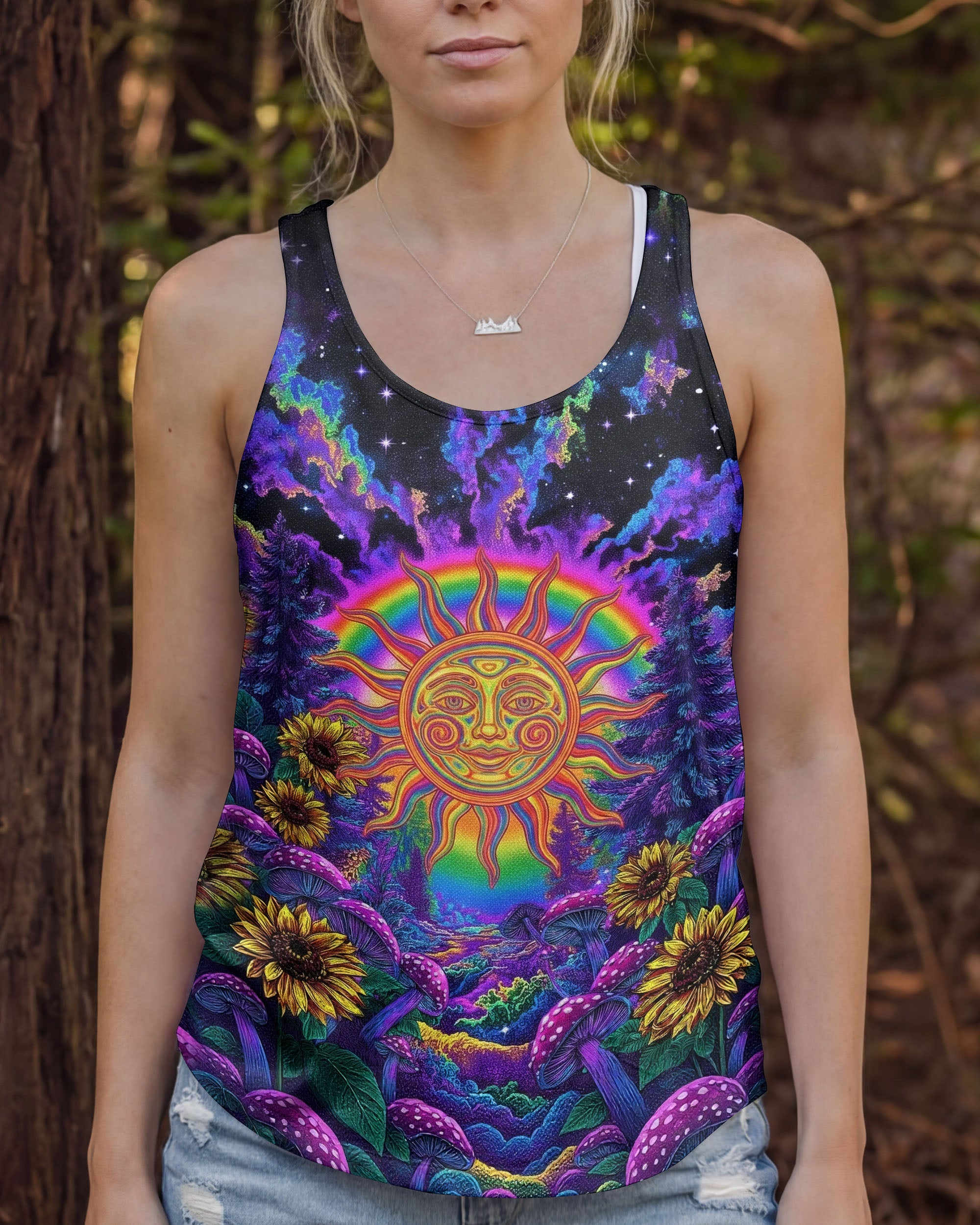 RADIANT TRIPPY HIPPIE SUN ALL OVER PRINT - YHHG1501261