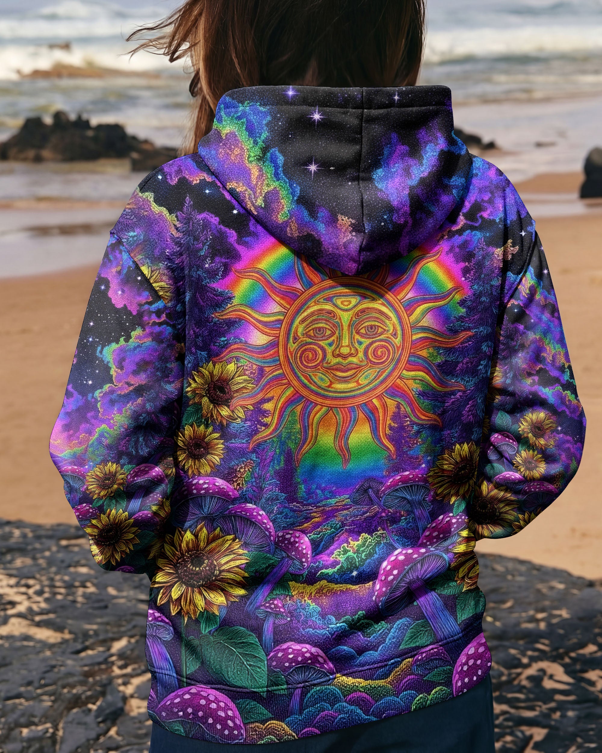 RADIANT TRIPPY HIPPIE SUN ALL OVER PRINT - YHHG1501261